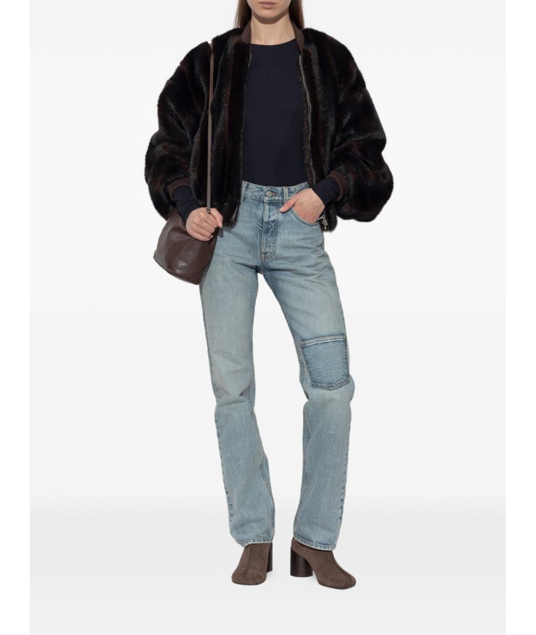 MM6 MAISON MARGIELA Коричневая полиэстеровая куртка, фото 5