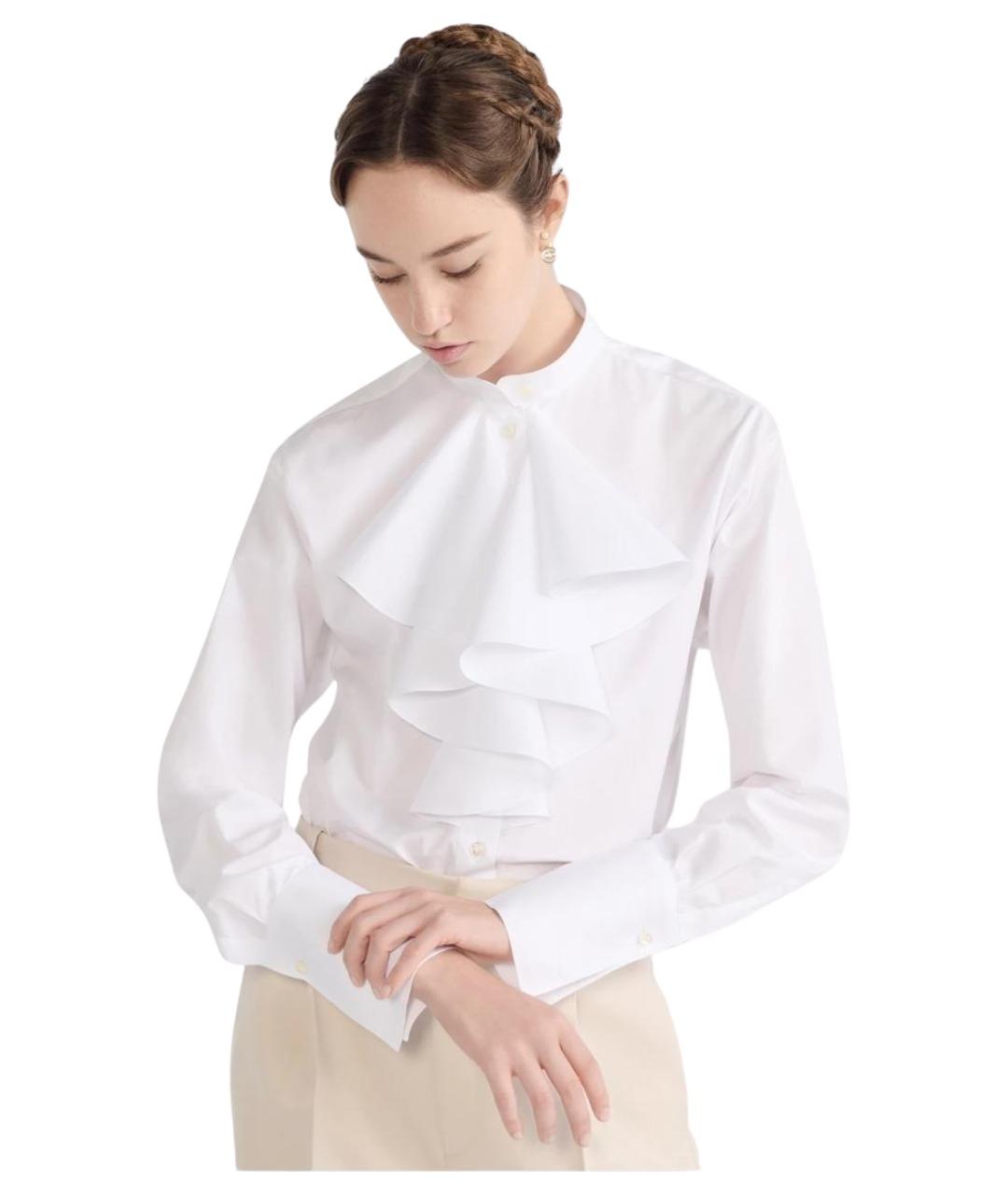 CHRISTIAN DIOR Белая хлопковая рубашка, фото 1