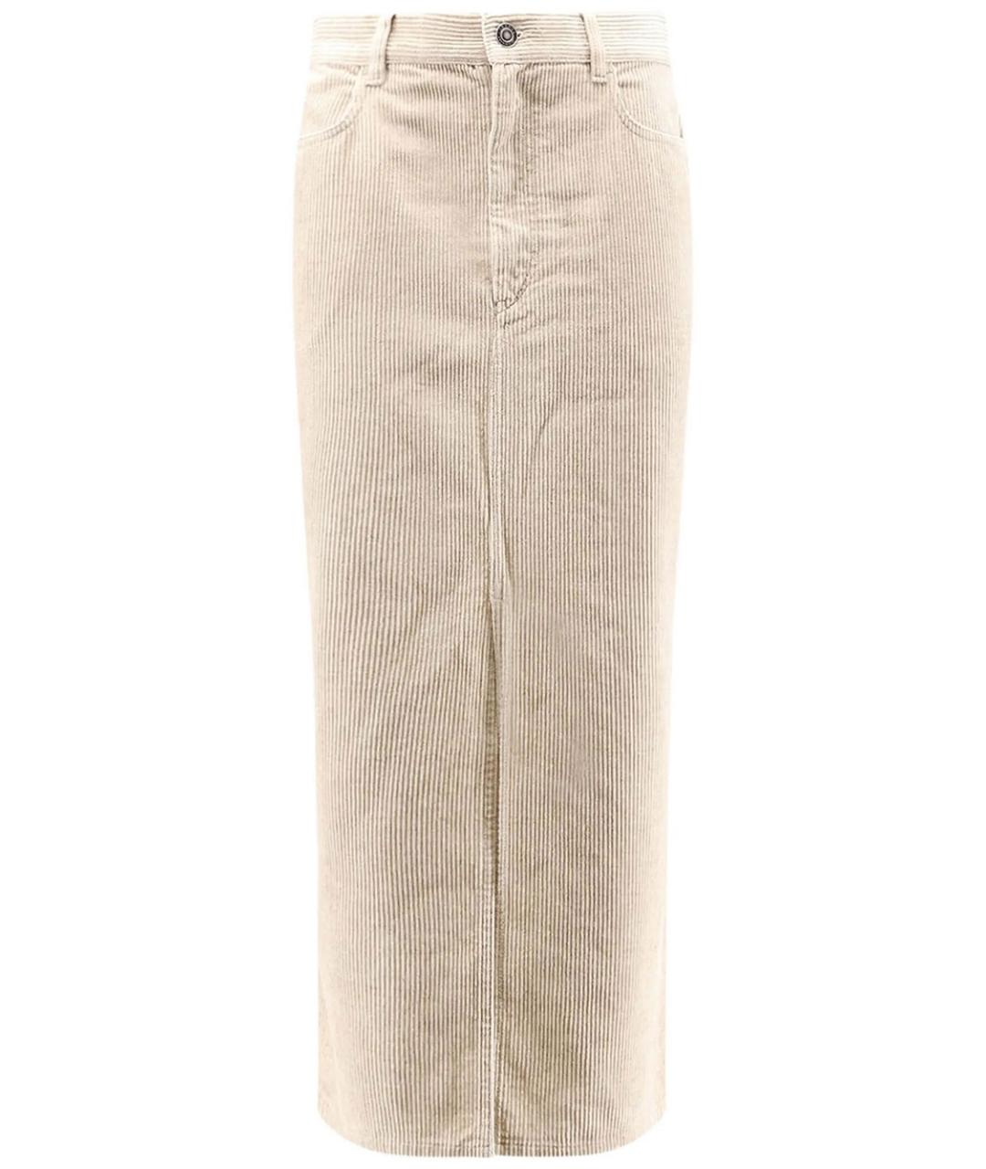ISABEL MARANT Бежевая хлопковая юбка макси, фото 1