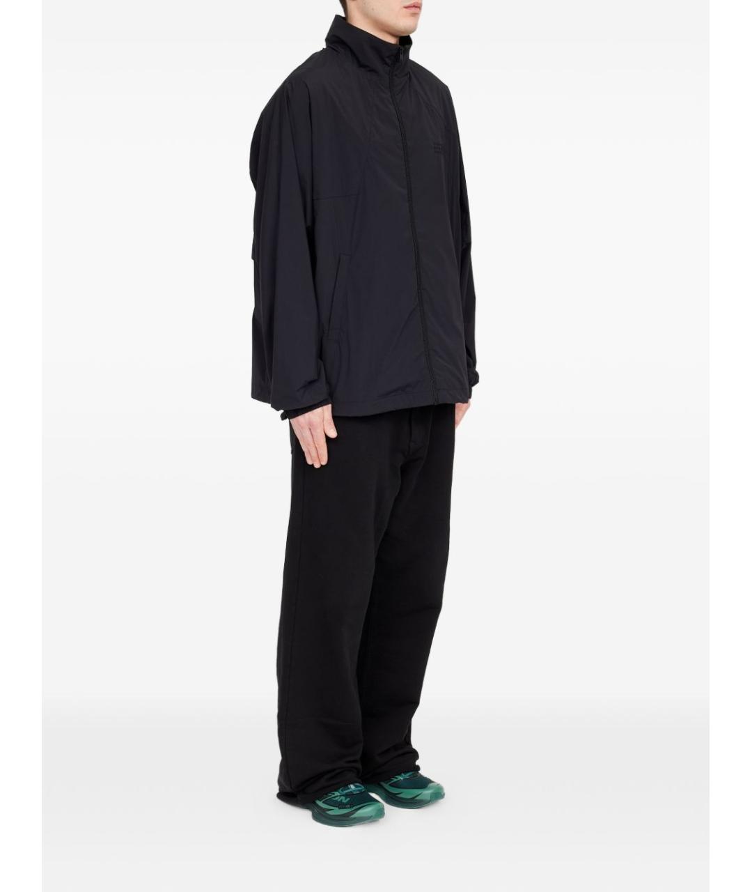 MM6 MAISON MARGIELA Черная полиамидовая куртка, фото 4