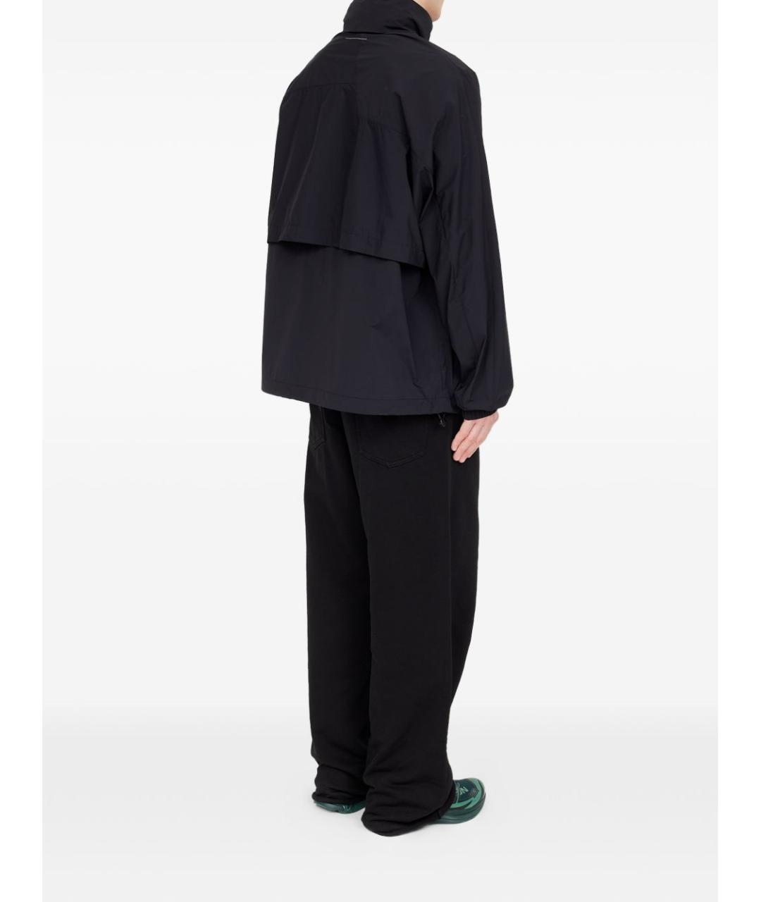 MM6 MAISON MARGIELA Черная полиамидовая куртка, фото 5
