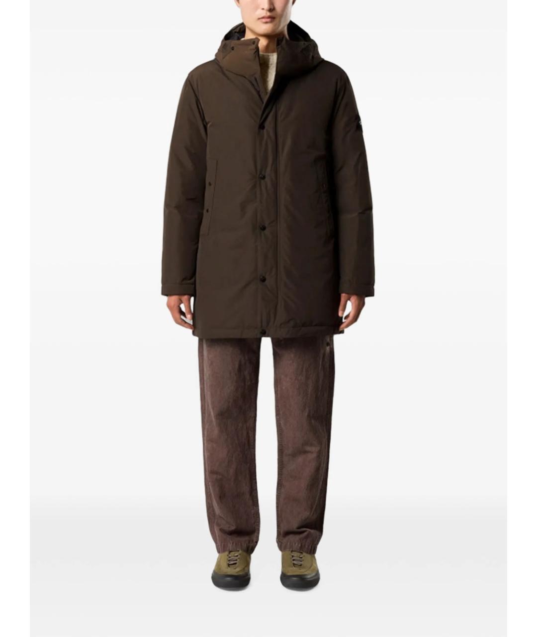 STONE ISLAND Серая полиэстеровая парка, фото 3