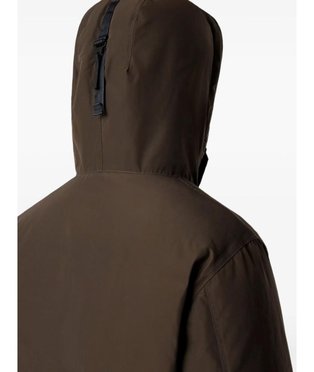 STONE ISLAND Серая полиэстеровая парка, фото 4