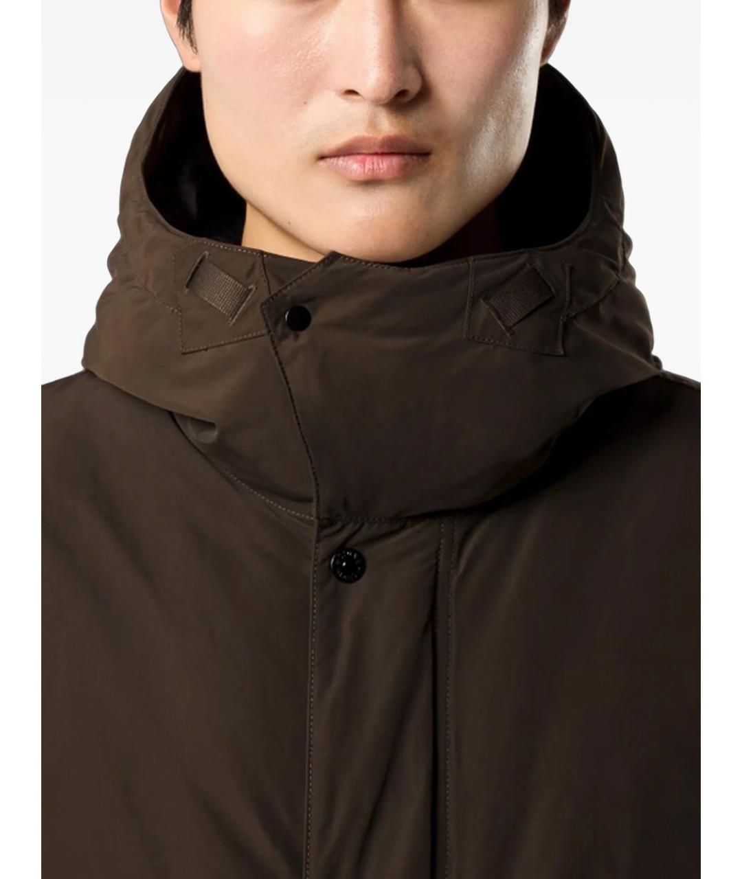 STONE ISLAND Серая полиэстеровая парка, фото 5