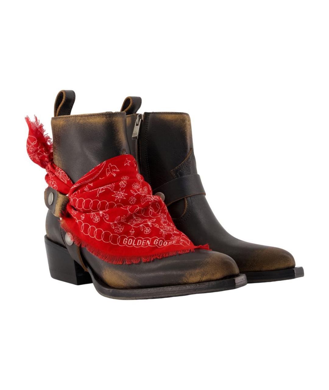 GOLDEN GOOSE Мульти кожаные ботинки, фото 2
