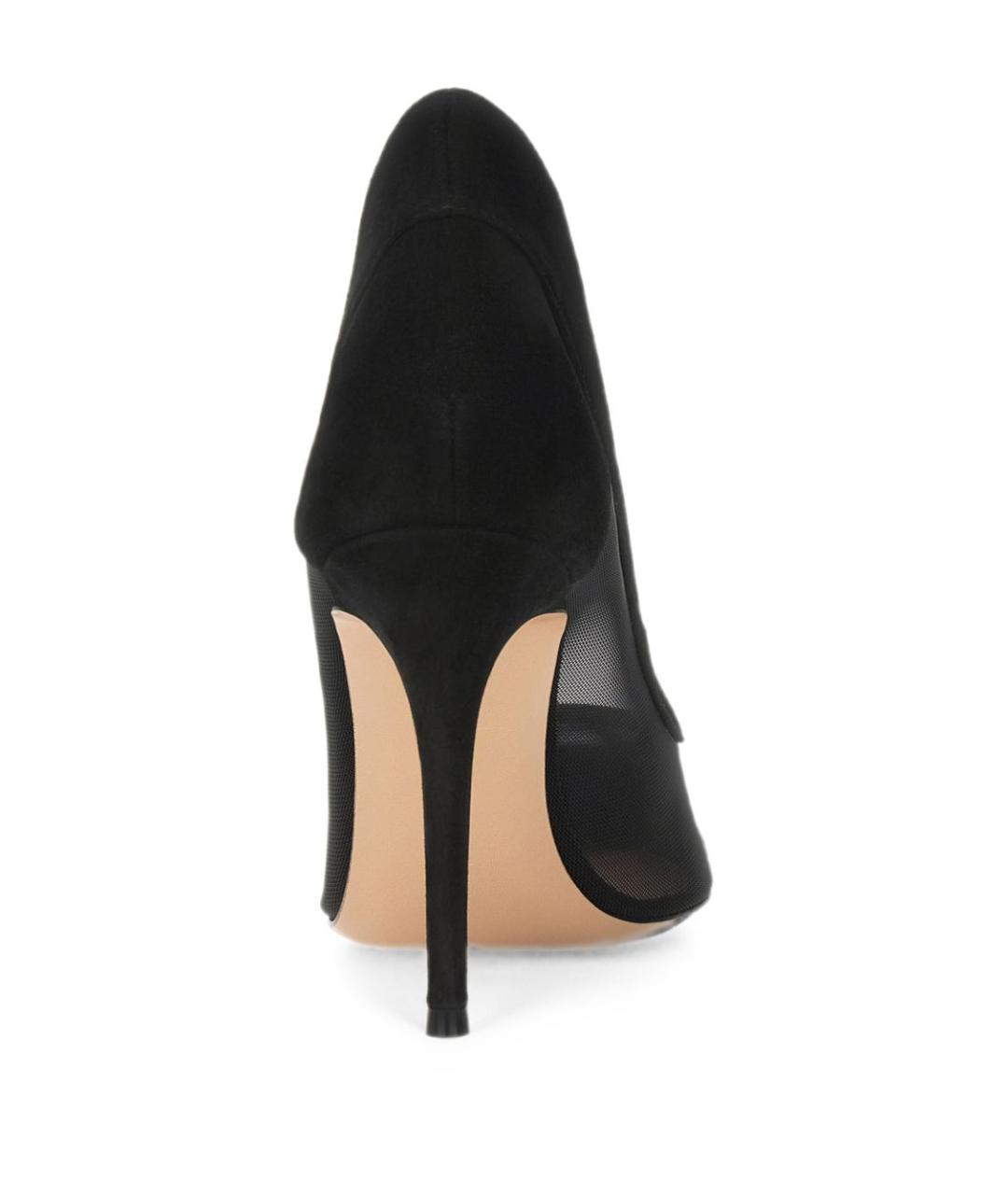 GIANVITO ROSSI Черные текстильные туфли, фото 3