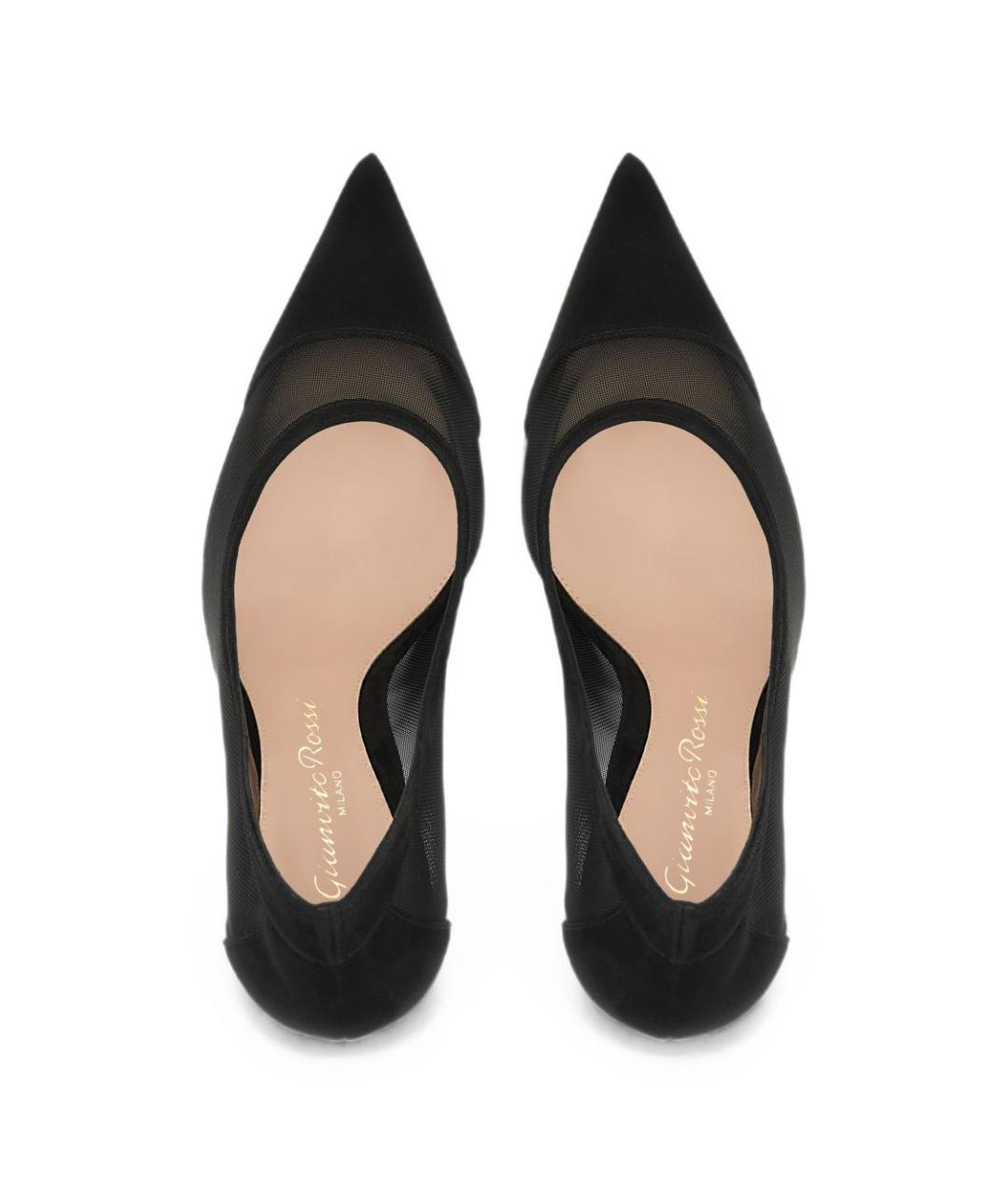 GIANVITO ROSSI Черные текстильные туфли, фото 2