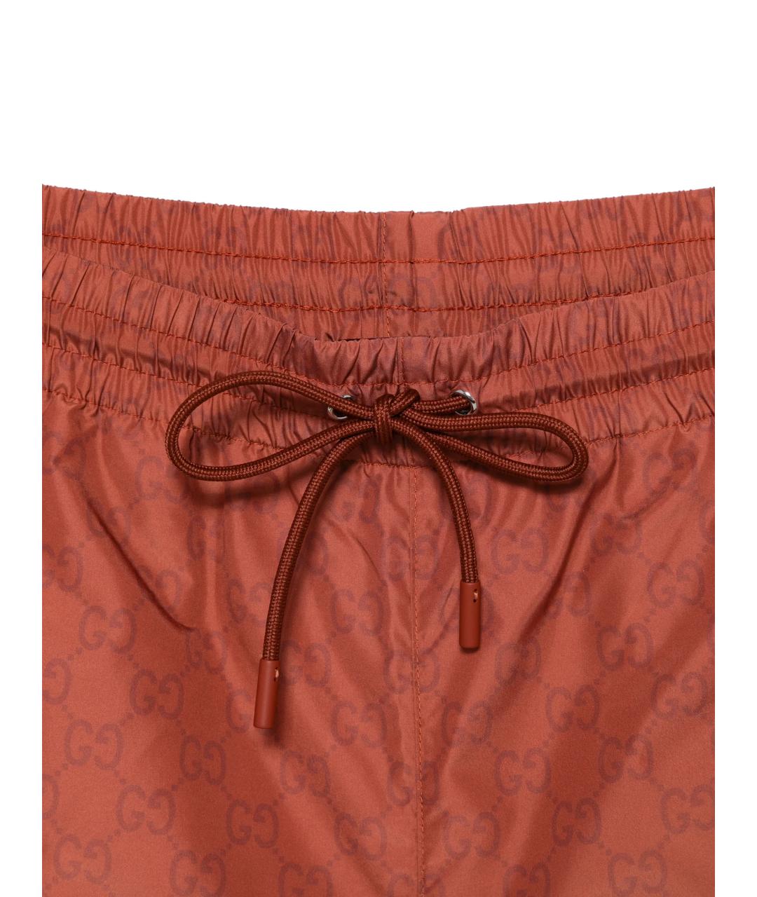 GUCCI Коричневые полиэстеровые плавки, фото 2