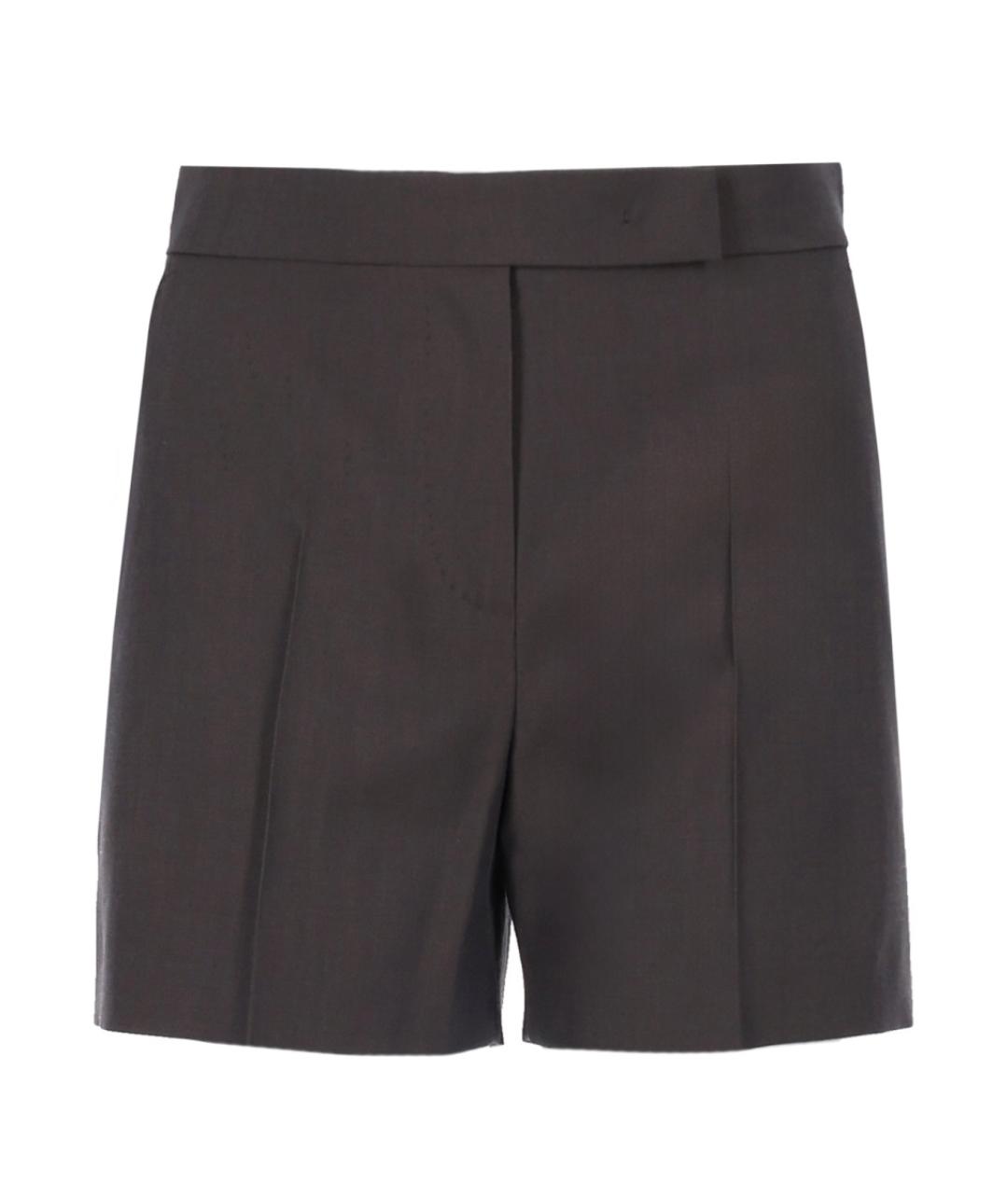 MAX MARA Серые шерстяные шорты, фото 1