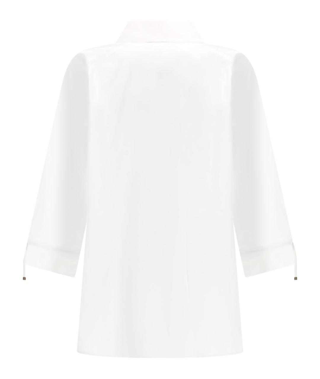 MAX MARA Белая хлопковая рубашка, фото 3