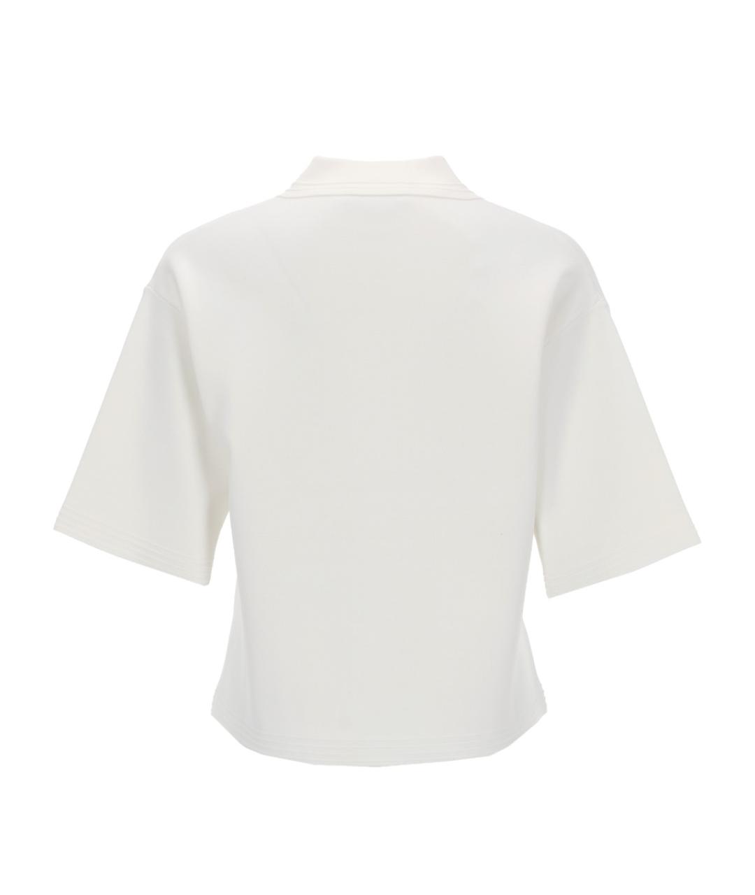 MAX MARA Белая вискозная футболка, фото 3