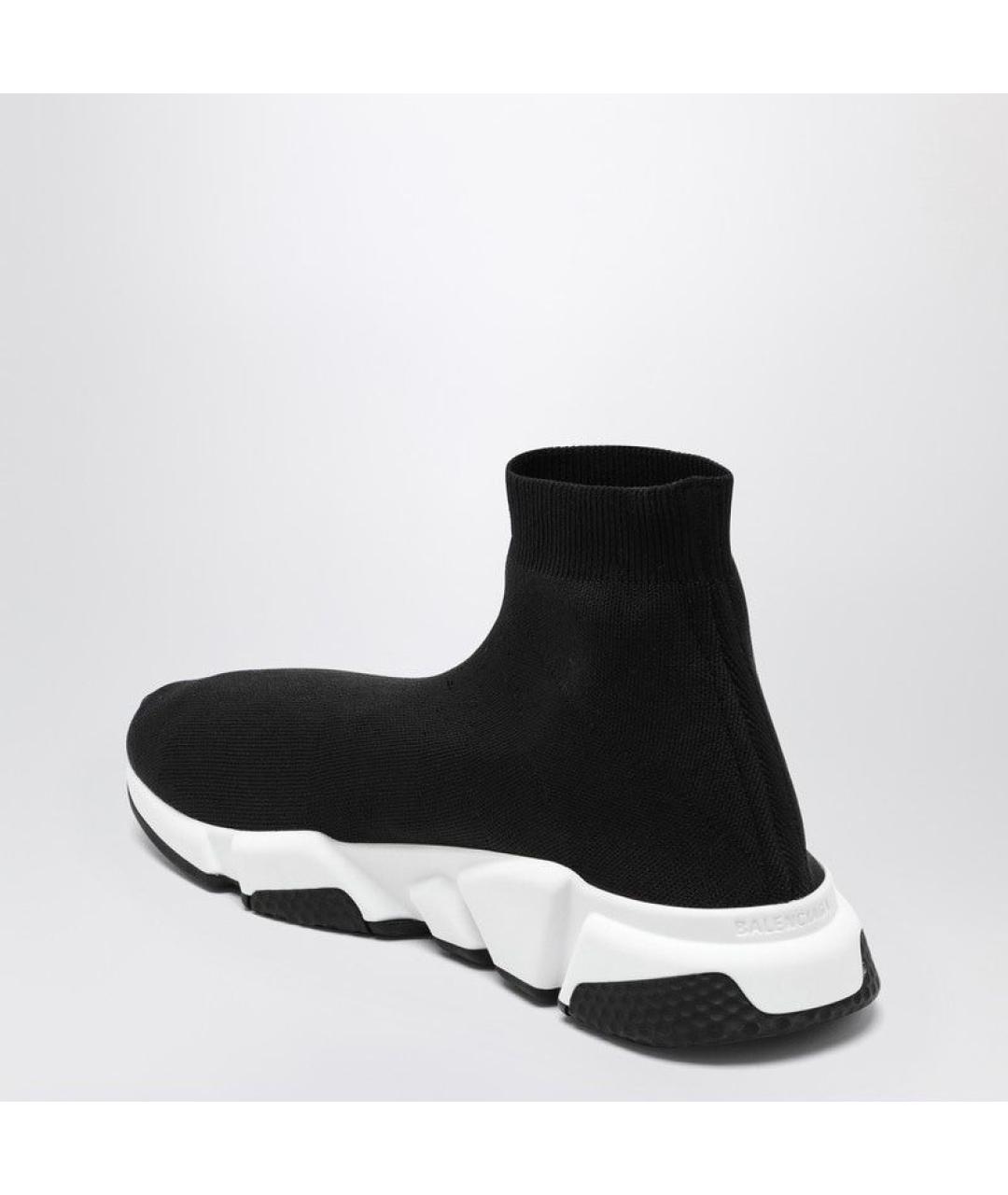 BALENCIAGA Черные синтетические высокие кроссовки / кеды, фото 2