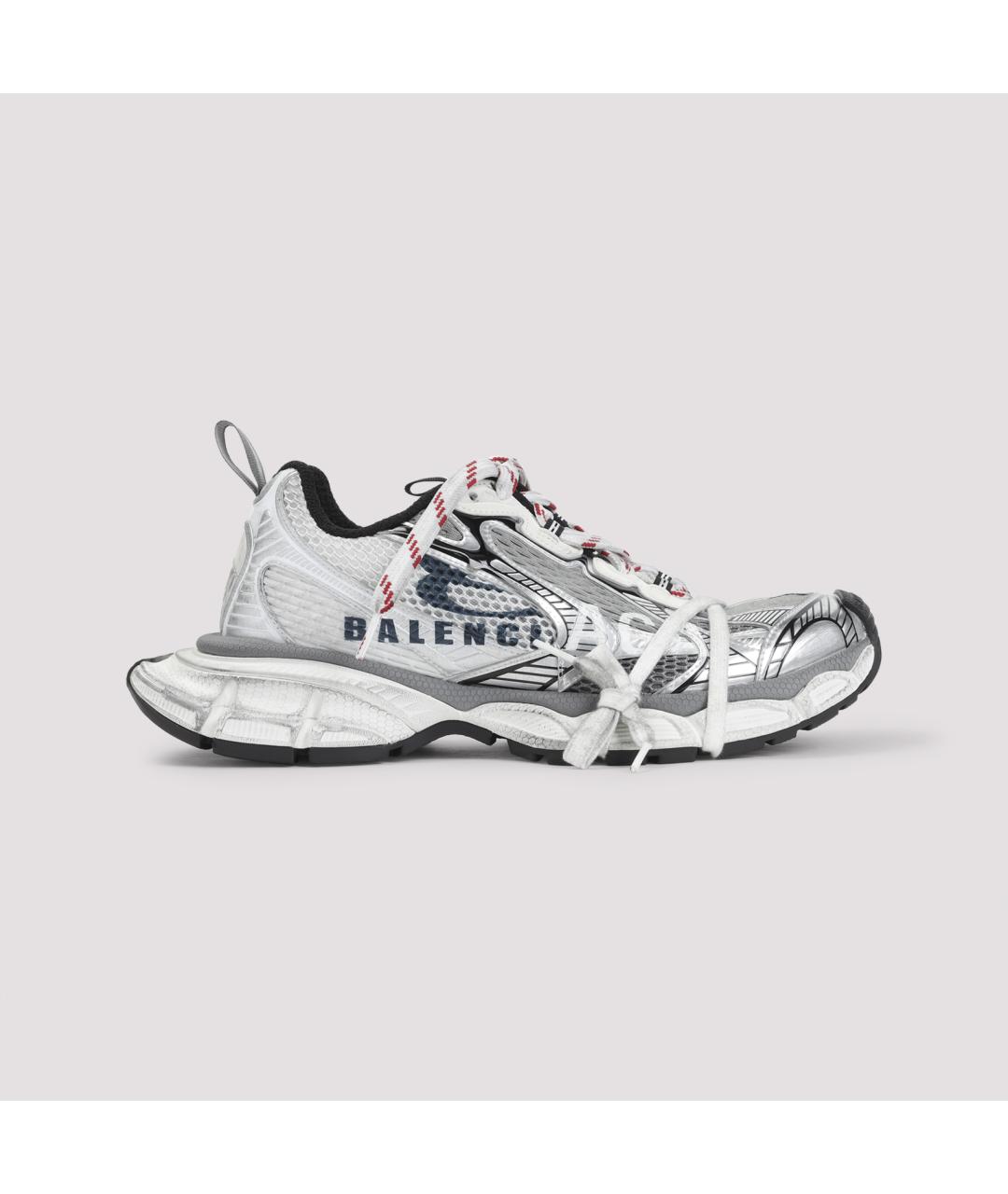 BALENCIAGA Белые синтетические низкие кроссовки / кеды, фото 2