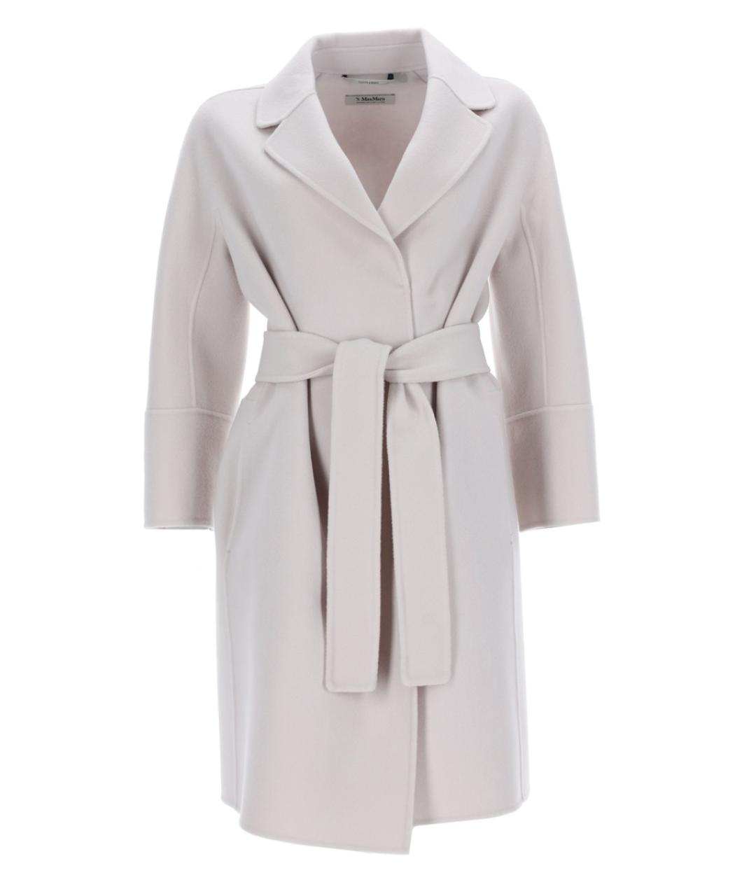 'S MAX MARA Белое шерстяное пальто, фото 1