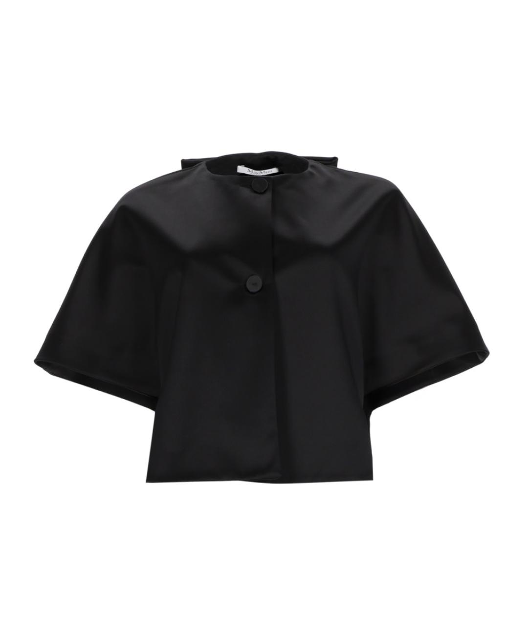 MAX MARA Черная полиэстеровая куртка, фото 1
