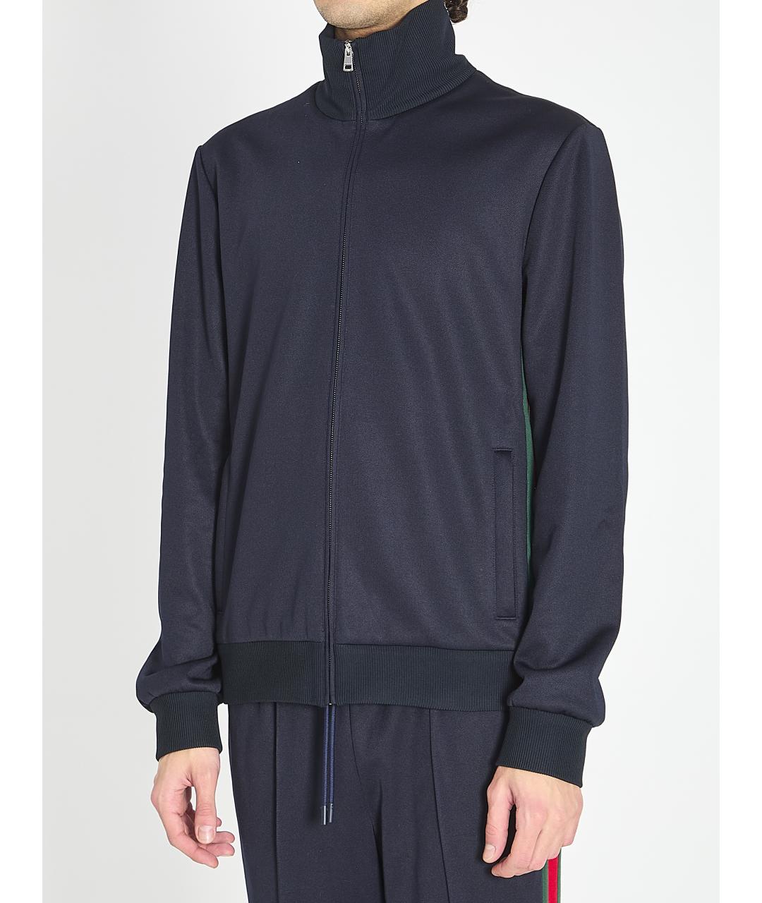 GUCCI Черная полиэстеровая спортивная куртка, фото 2