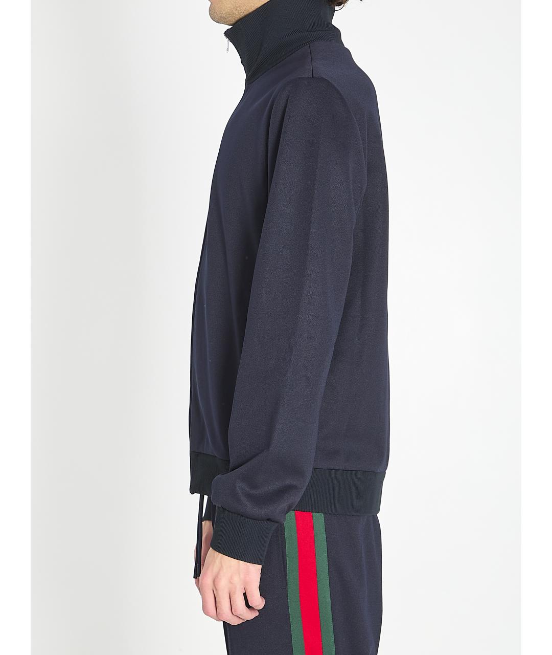 GUCCI Черная полиэстеровая спортивная куртка, фото 3