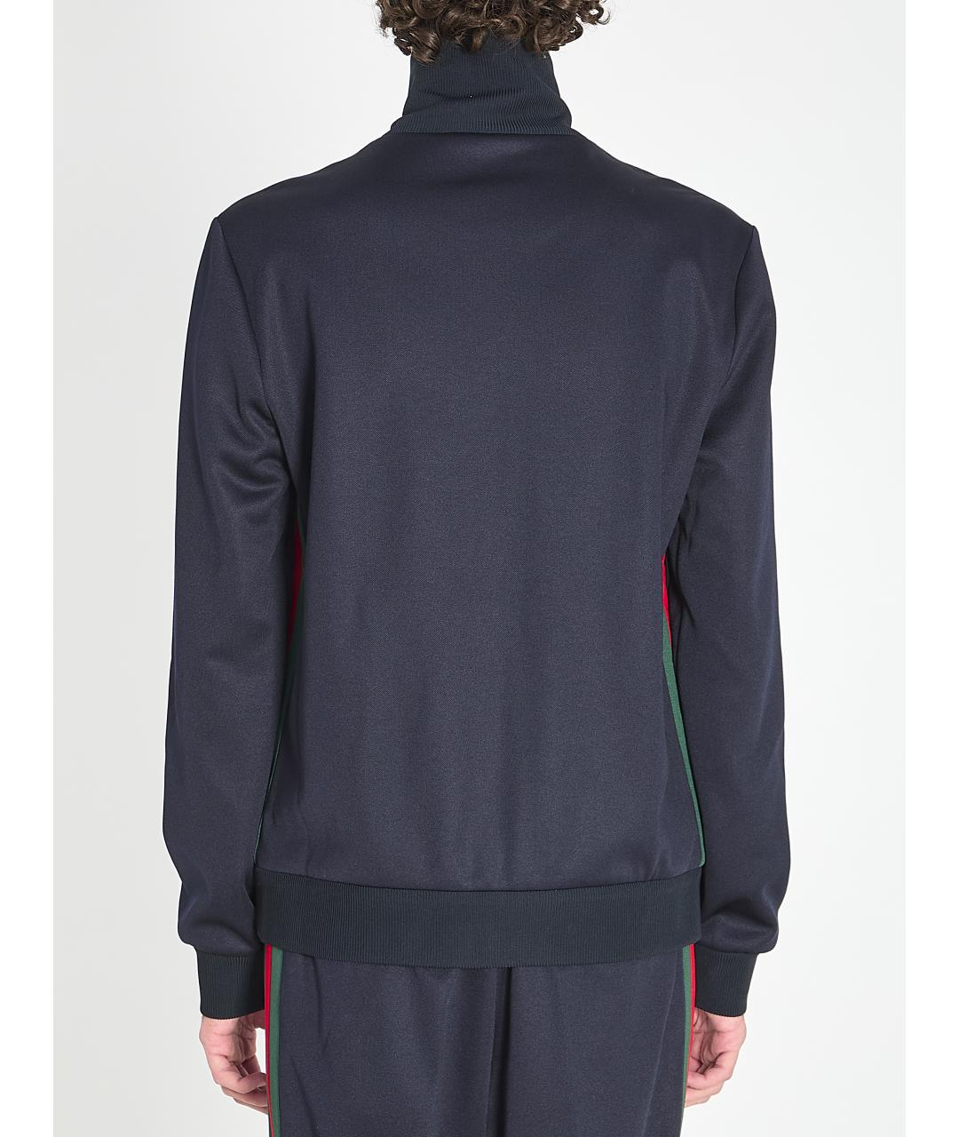 GUCCI Черная полиэстеровая спортивная куртка, фото 4