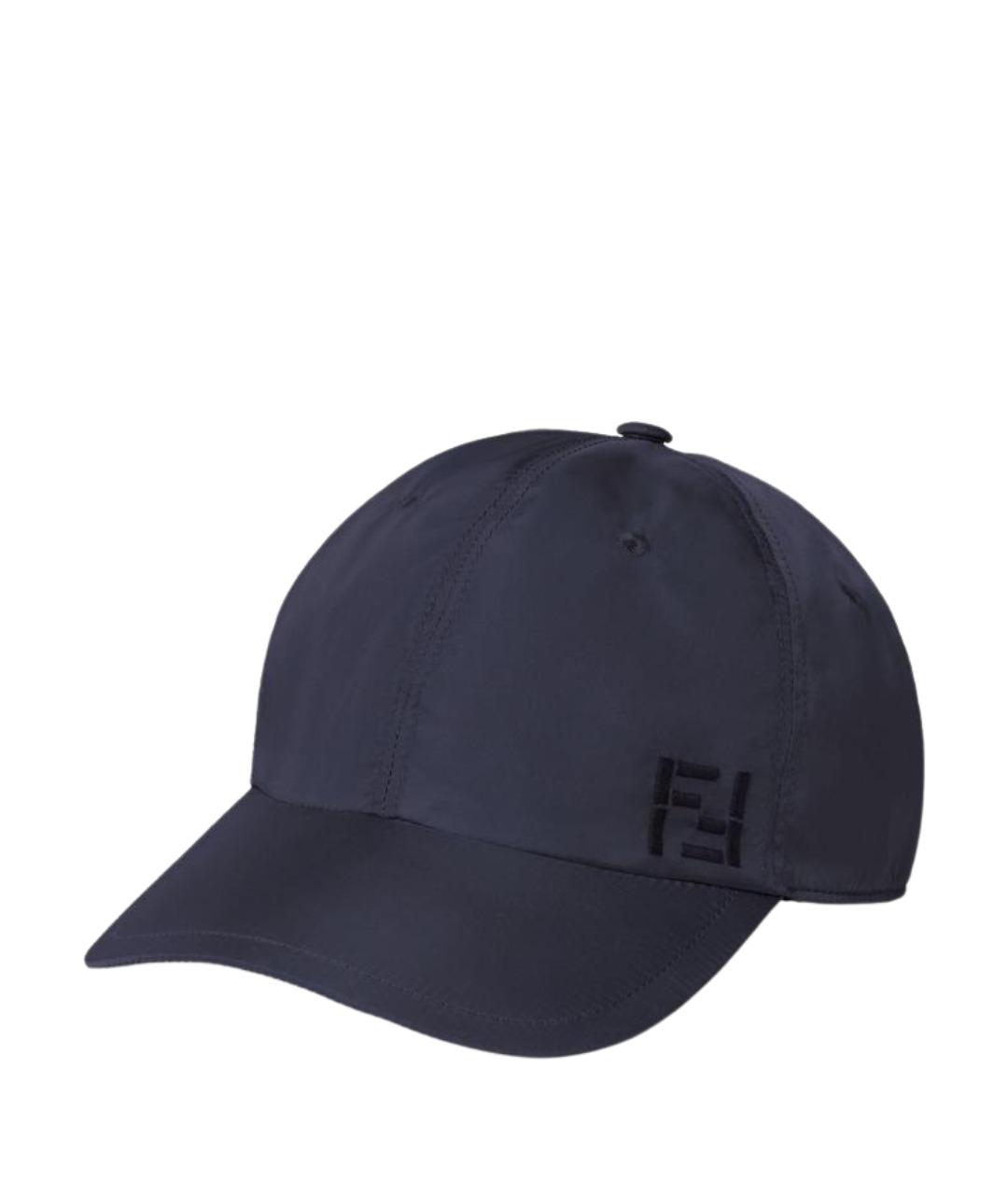 FENDI Синяя синтетическая кепка/бейсболка, фото 1