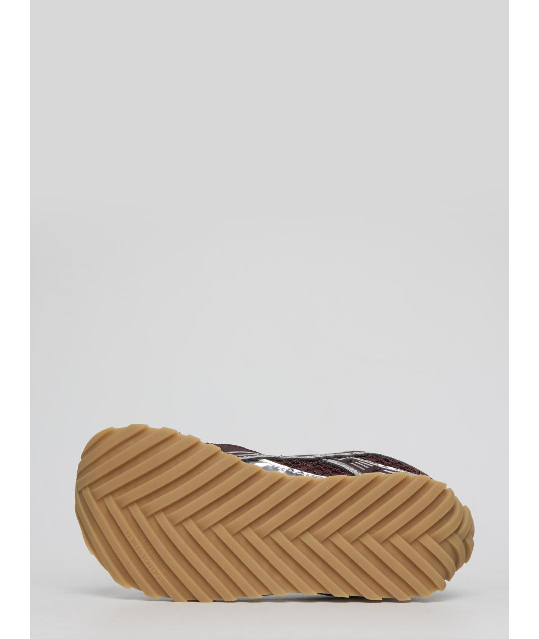 BOTTEGA VENETA Бордовые синтетические кроссовки, фото 4