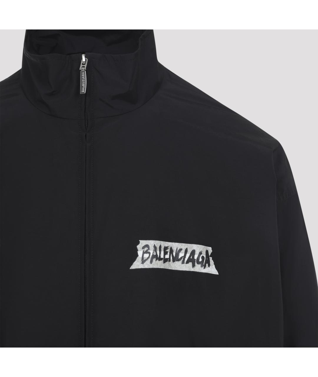 BALENCIAGA Черная хлопковая куртка, фото 4
