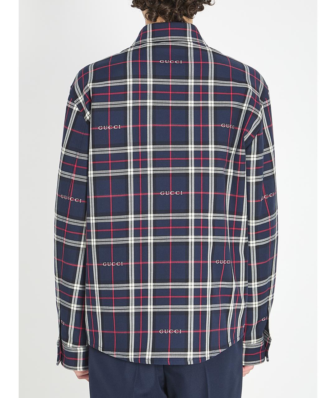 GUCCI Синяя хлопковая куртка, фото 4