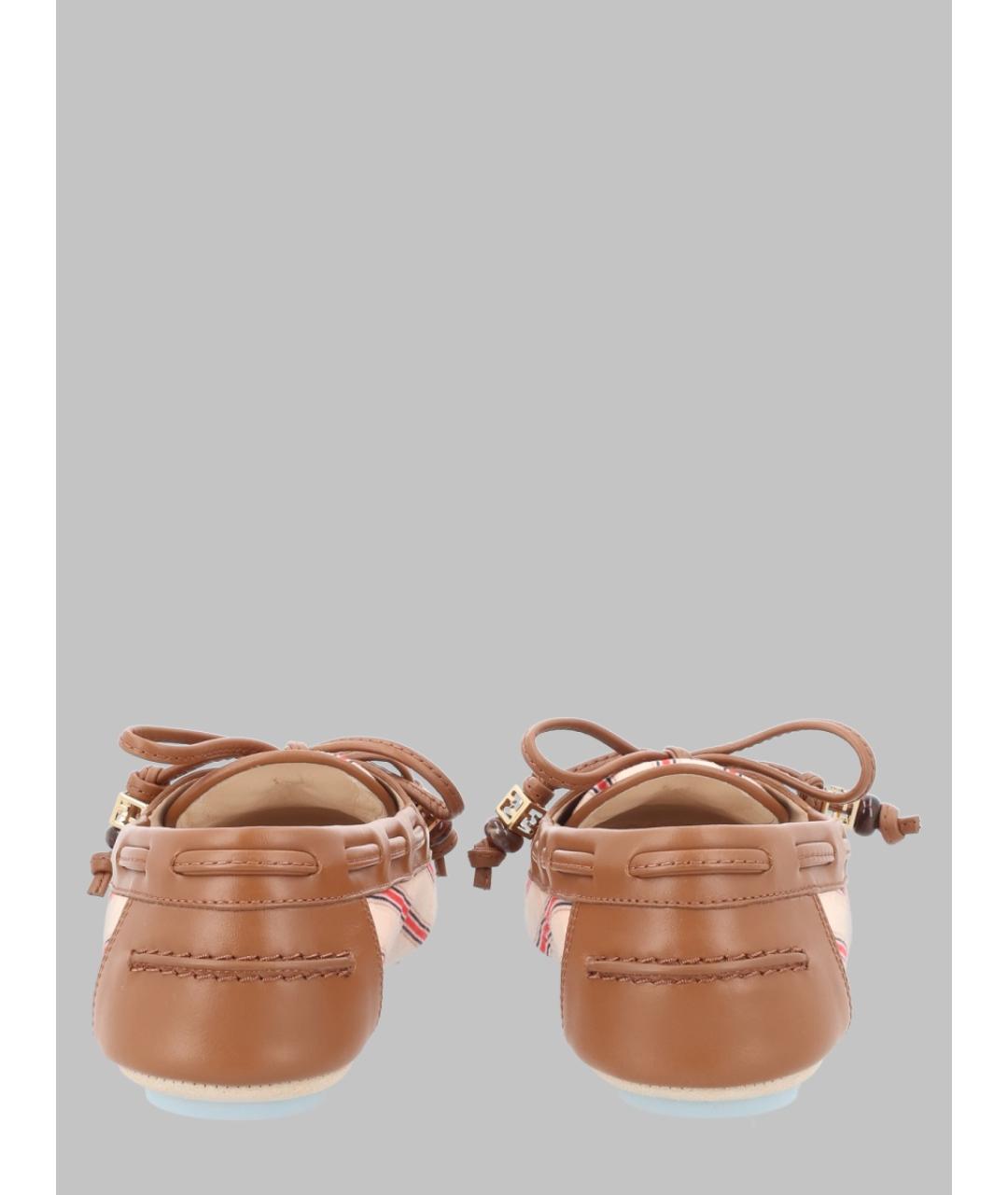 FENDI Мульти текстильные лоферы, фото 3