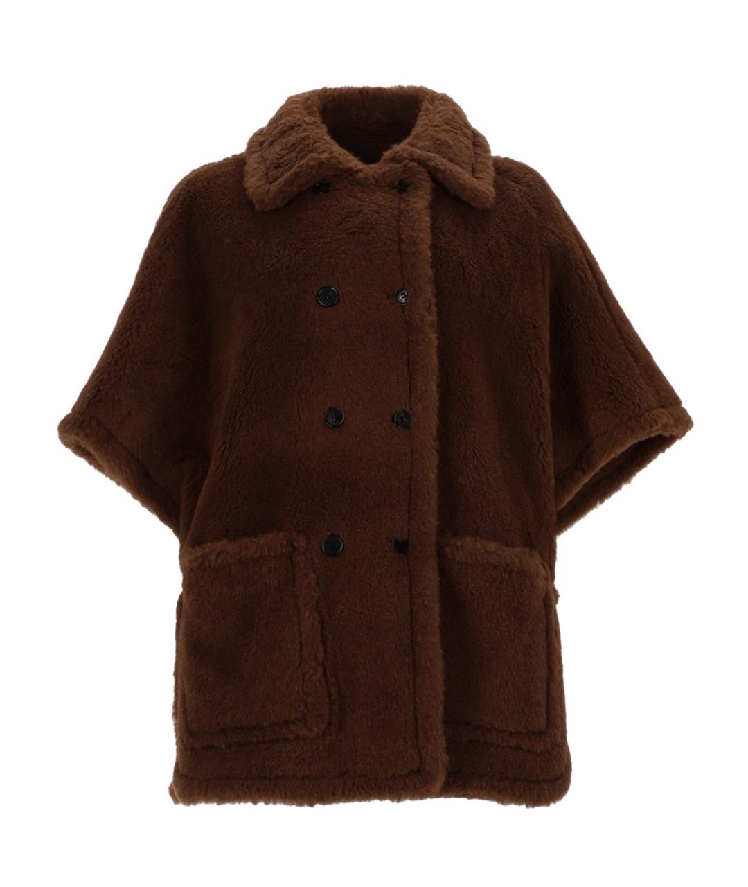 MAX MARA Коричневая шерстяная куртка, фото 1