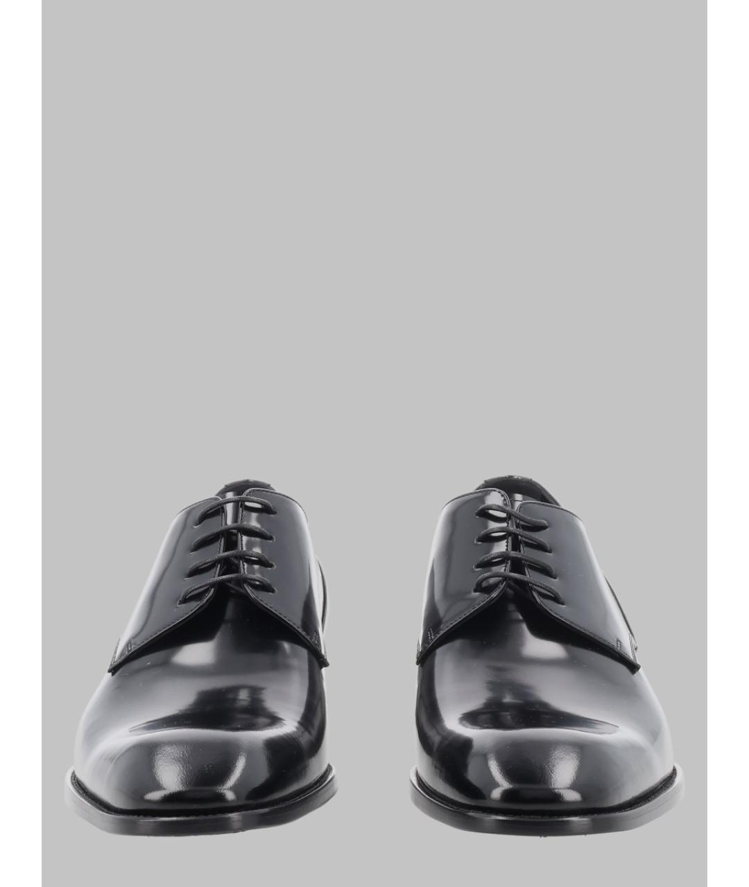 SAINT LAURENT Черные кожаные туфли, фото 2