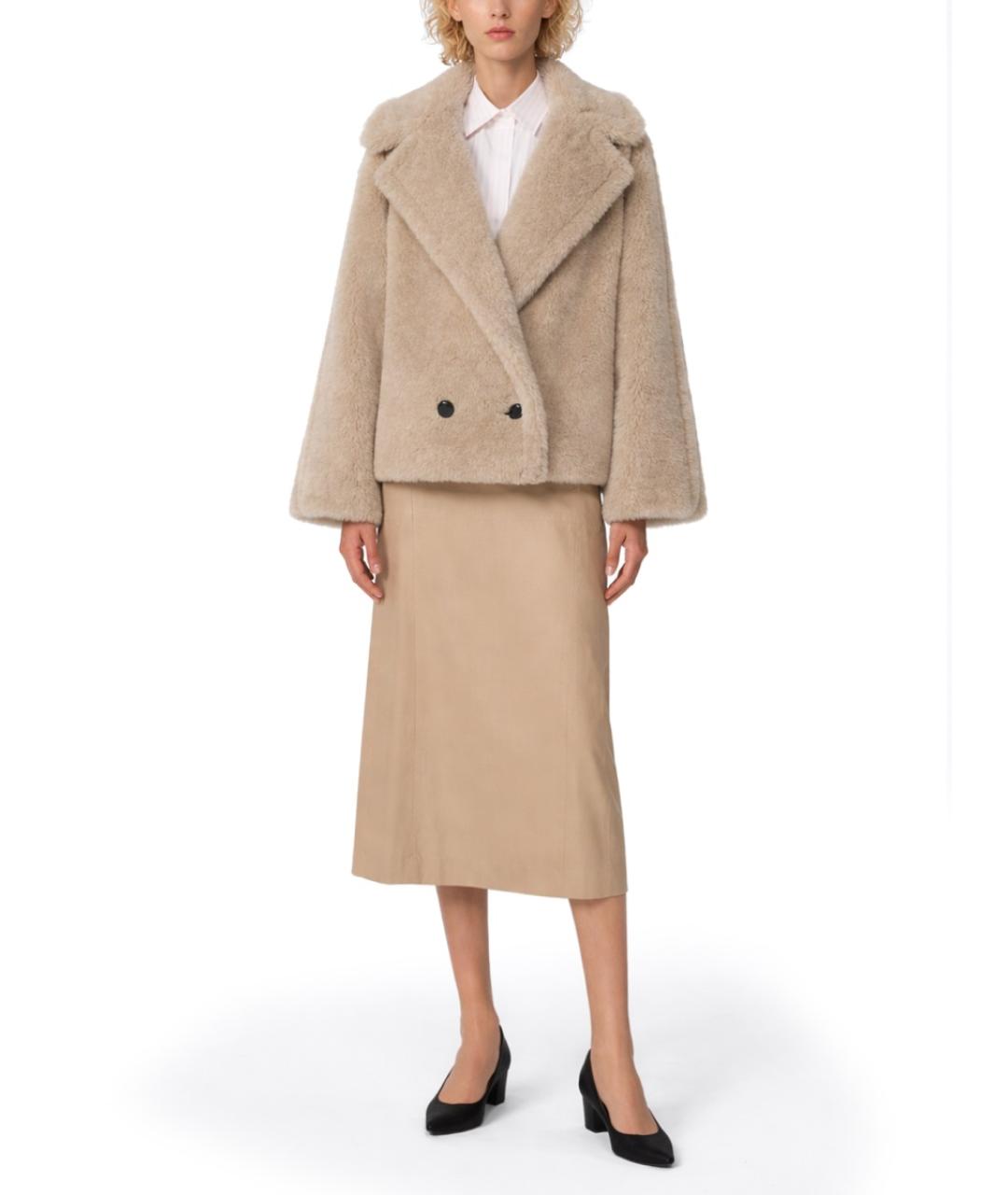 MAX MARA Бежевая шерстяная куртка, фото 2