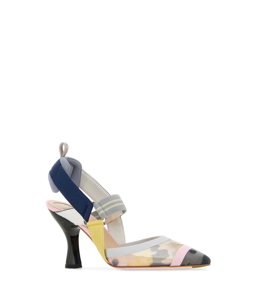 FENDI Мульти синтетические туфли, фото 2