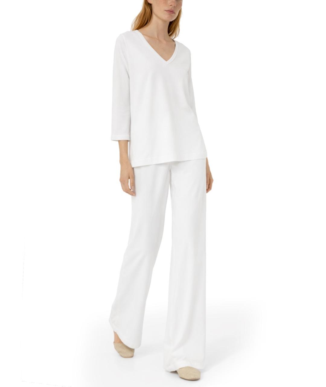 MAX MARA Белые вискозные прямые брюки, фото 2