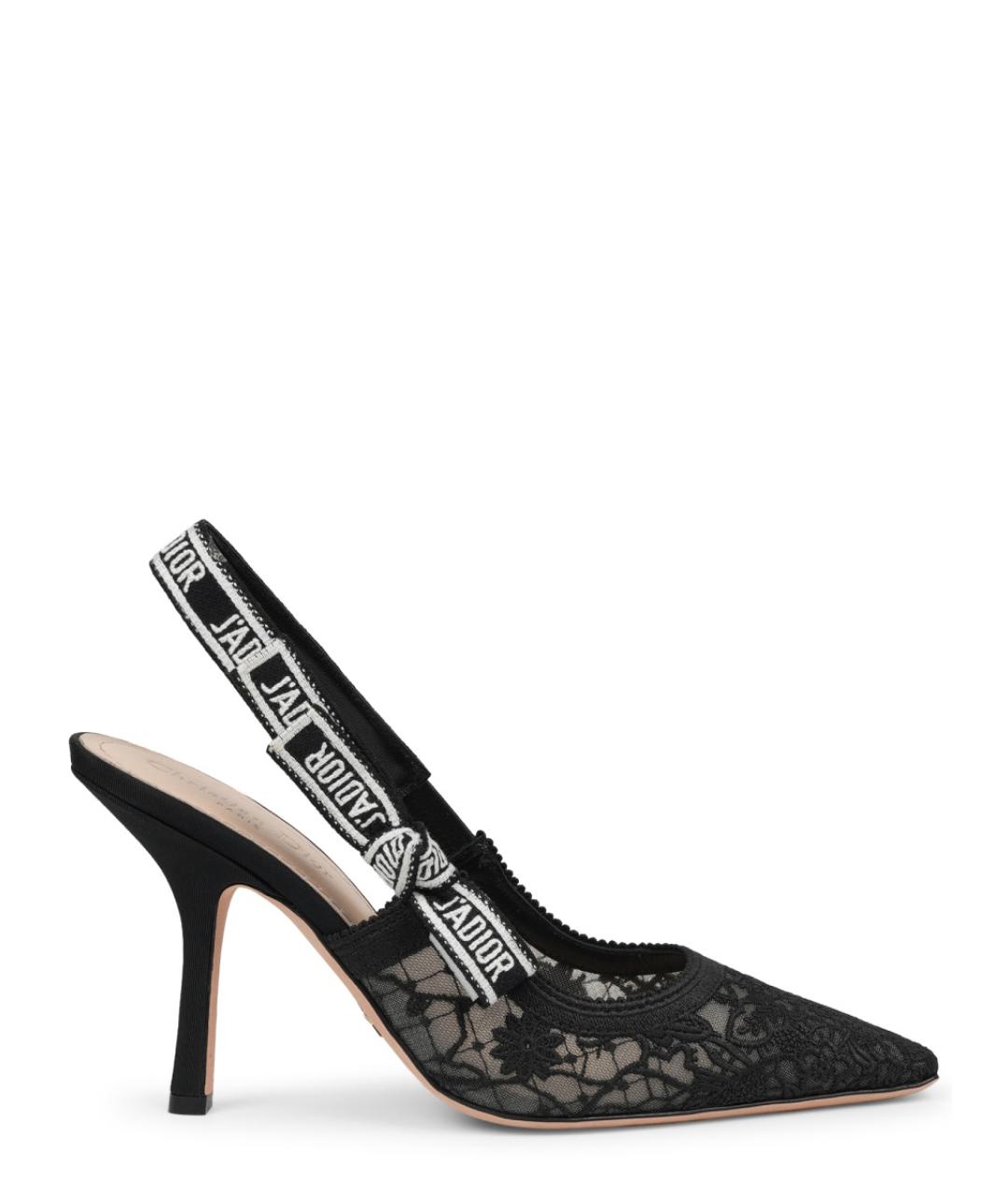CHRISTIAN DIOR Черные текстильные туфли, фото 1