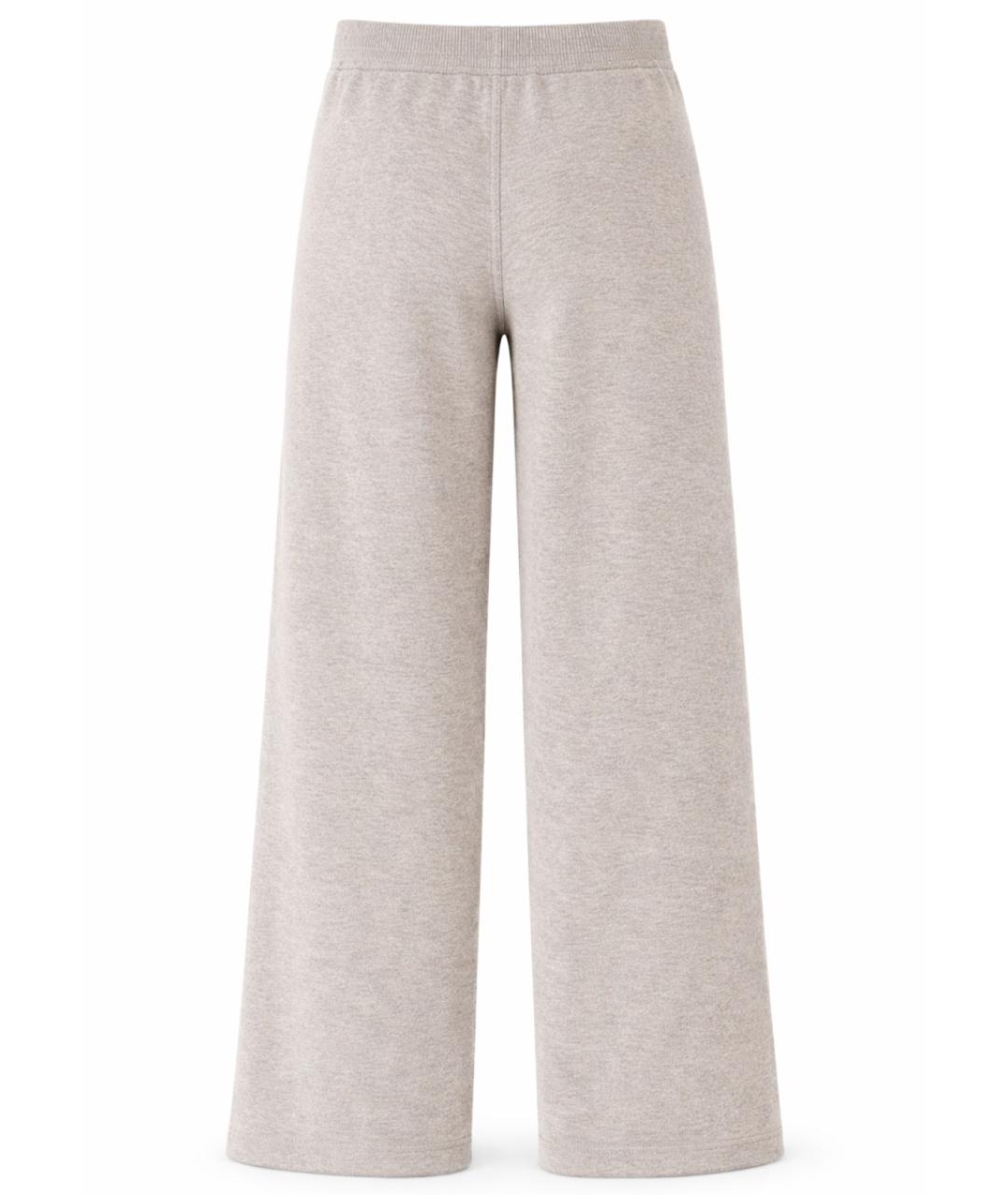 'S MAX MARA Бежевые шерстяные прямые брюки, фото 2