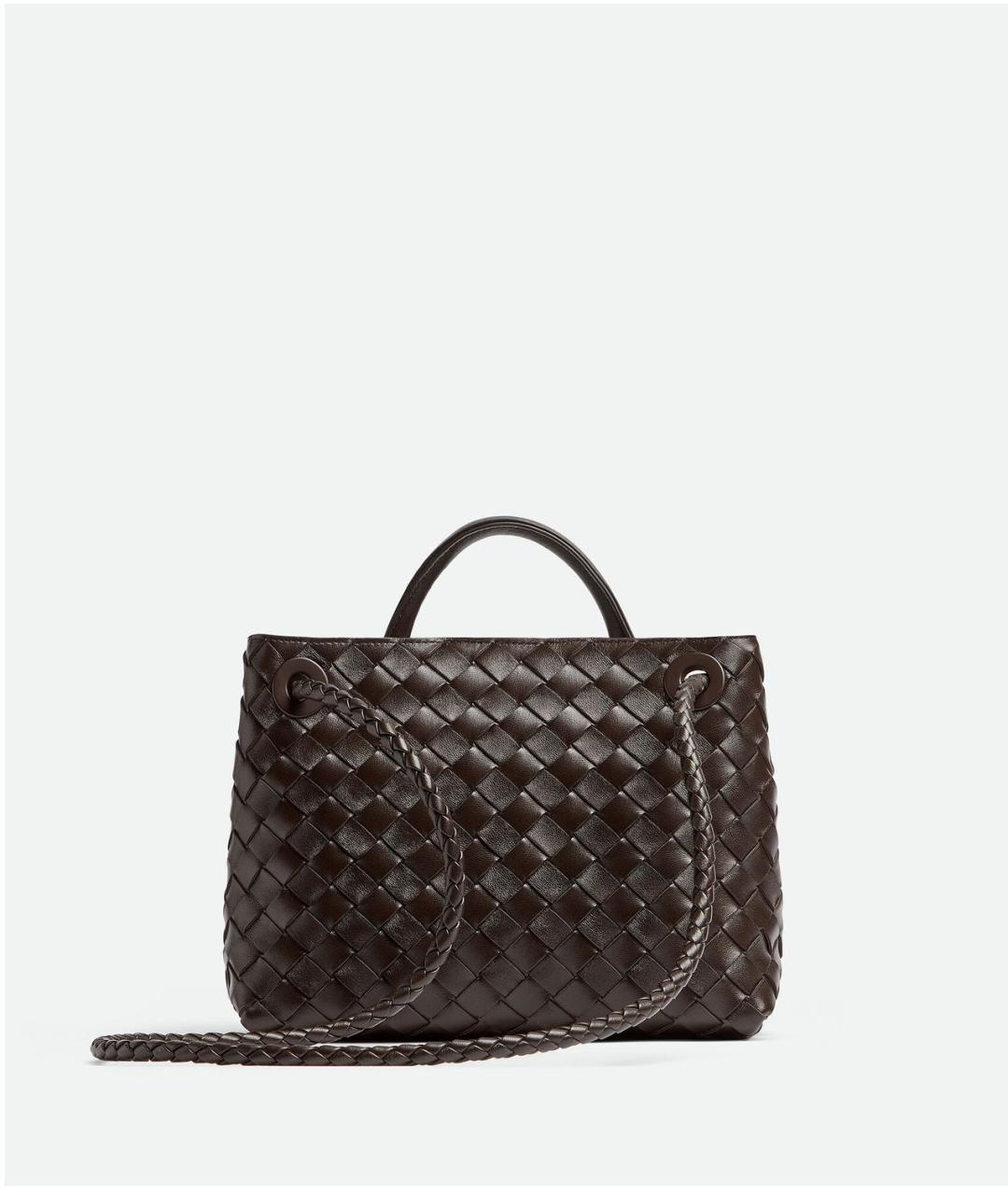 BOTTEGA VENETA Коричневая кожаная сумка тоут, фото 4