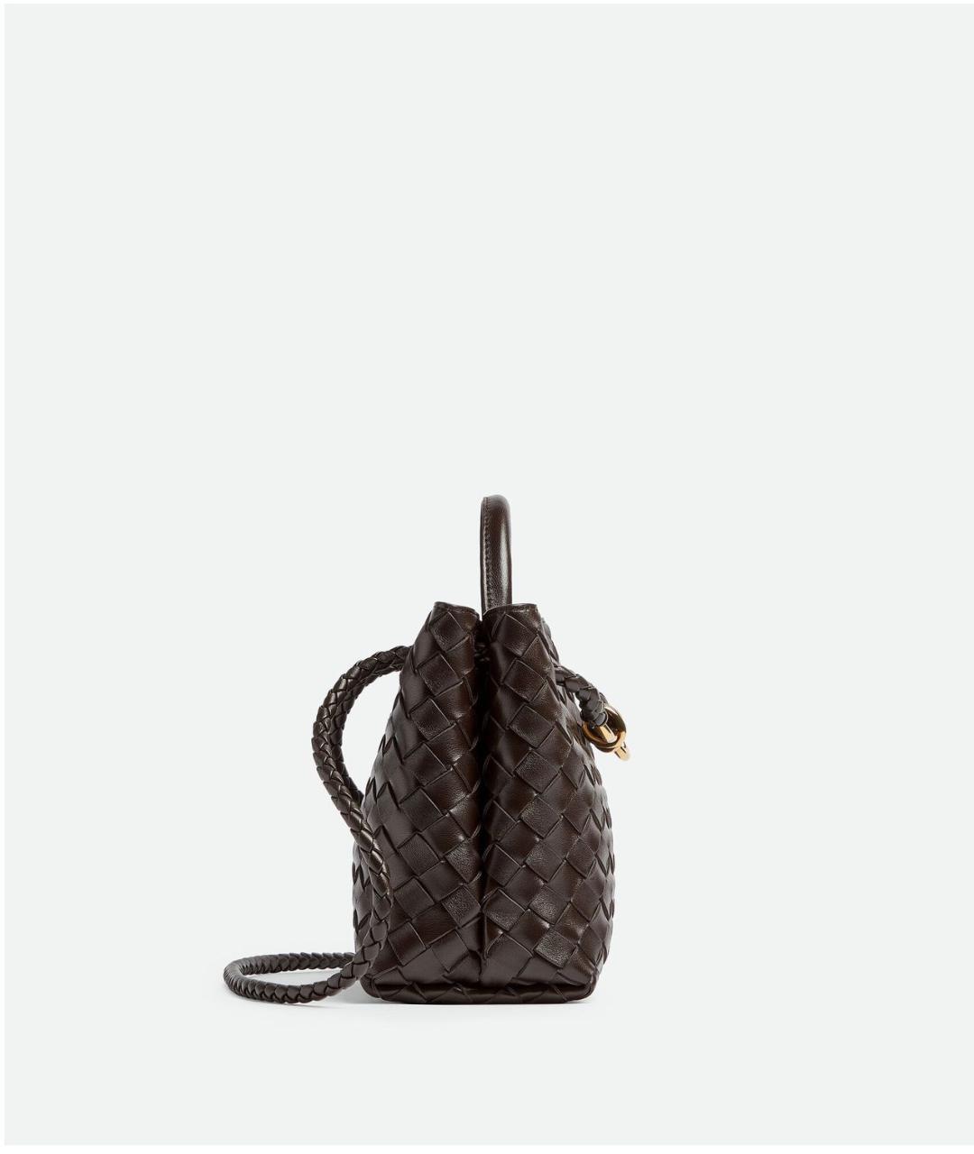 BOTTEGA VENETA Коричневая кожаная сумка тоут, фото 3