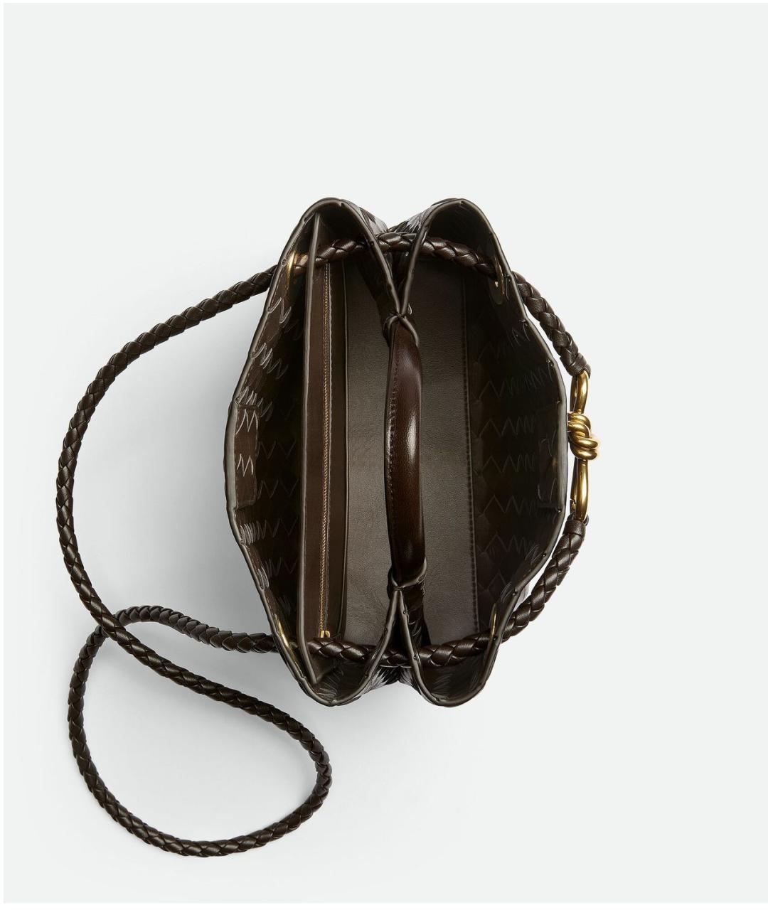 BOTTEGA VENETA Коричневая кожаная сумка тоут, фото 2