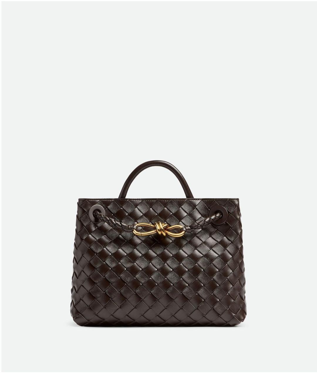 BOTTEGA VENETA Коричневая кожаная сумка тоут, фото 6