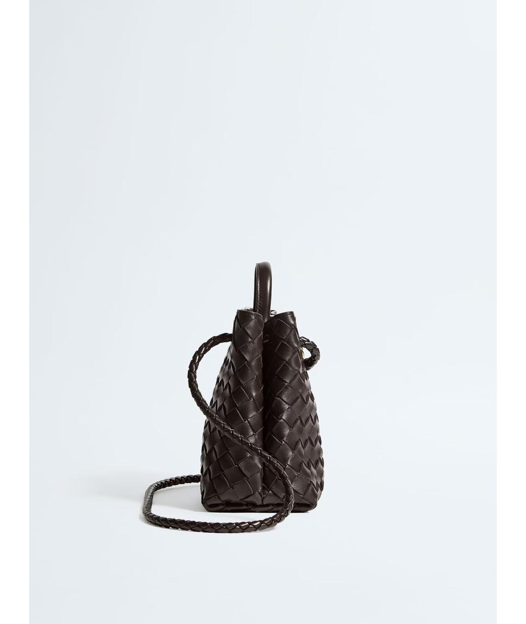 BOTTEGA VENETA Коричневая кожаная сумка тоут, фото 5