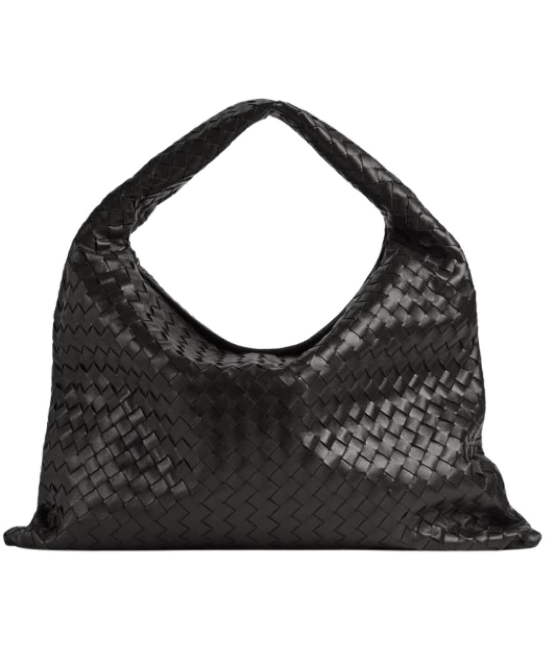 BOTTEGA VENETA Черная кожаная сумка через плечо, фото 1