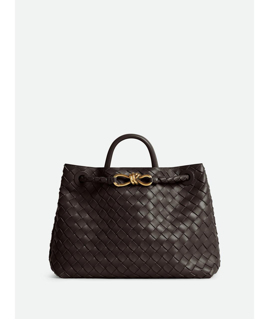 BOTTEGA VENETA Коричневая кожаная сумка тоут, фото 6