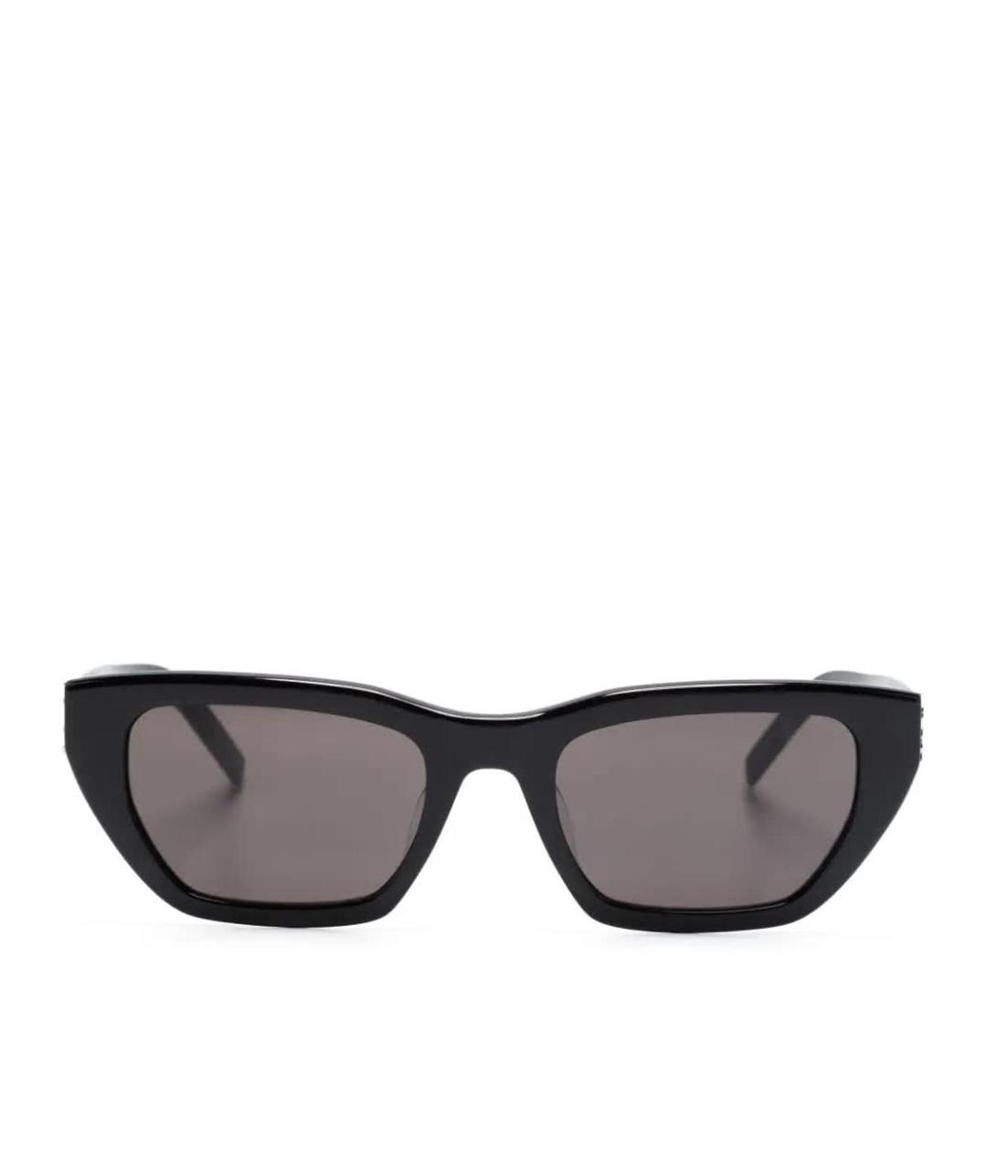 SAINT LAURENT Черные пластиковые солнцезащитные очки, фото 1