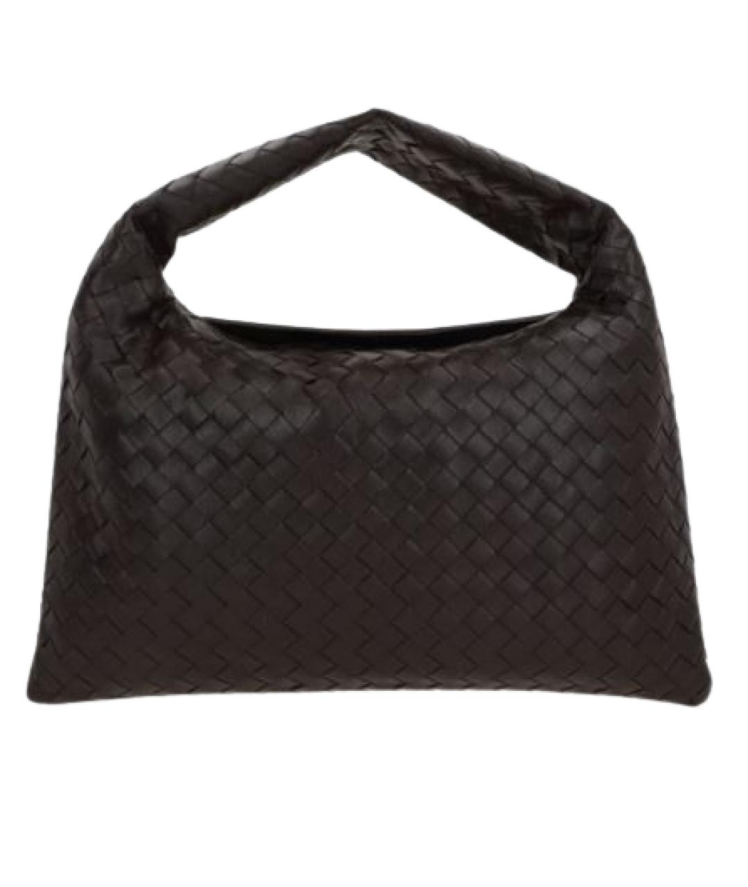 BOTTEGA VENETA Коричневая кожаная сумка через плечо, фото 1