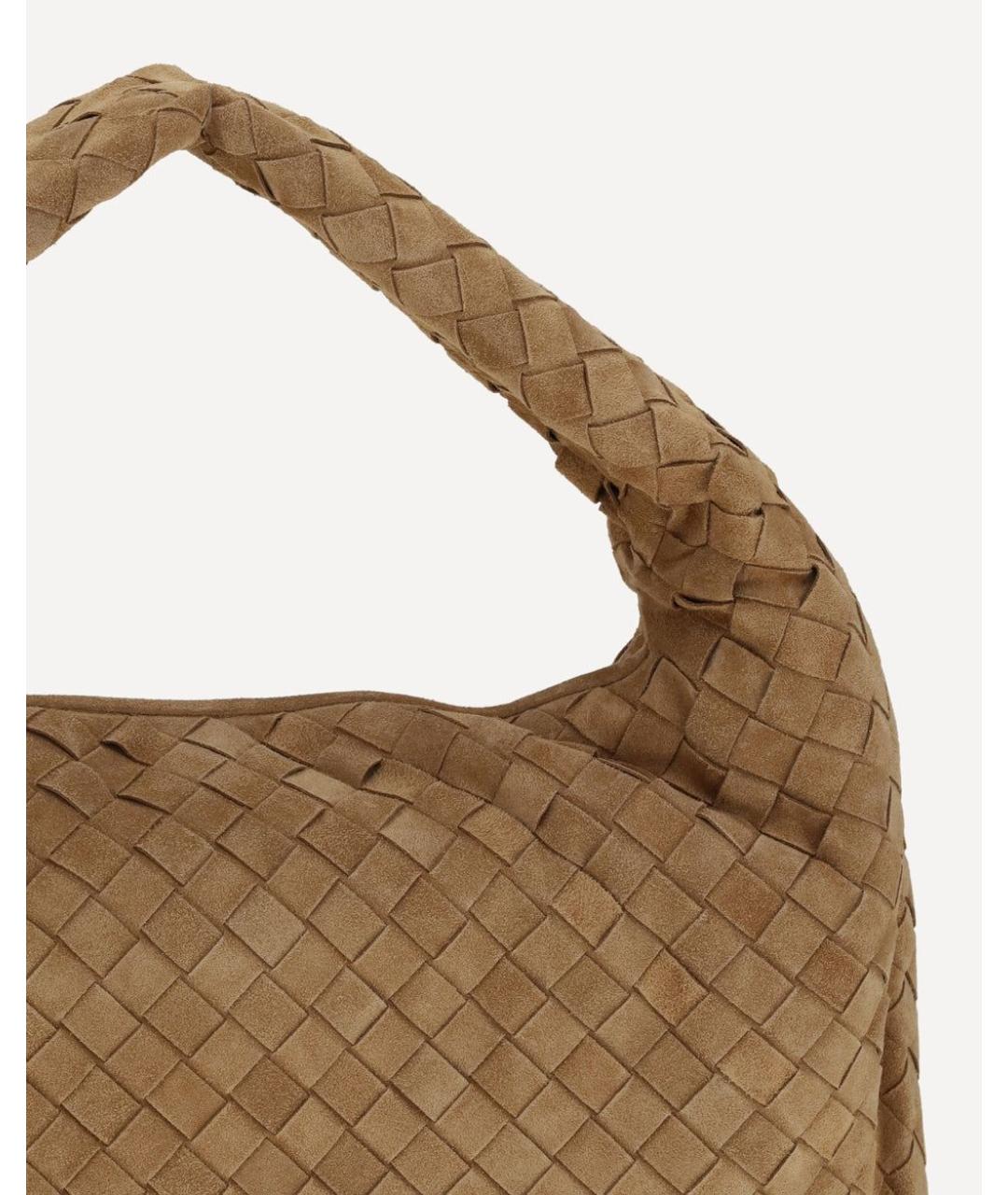BOTTEGA VENETA Бежевая замшевая сумка через плечо, фото 3