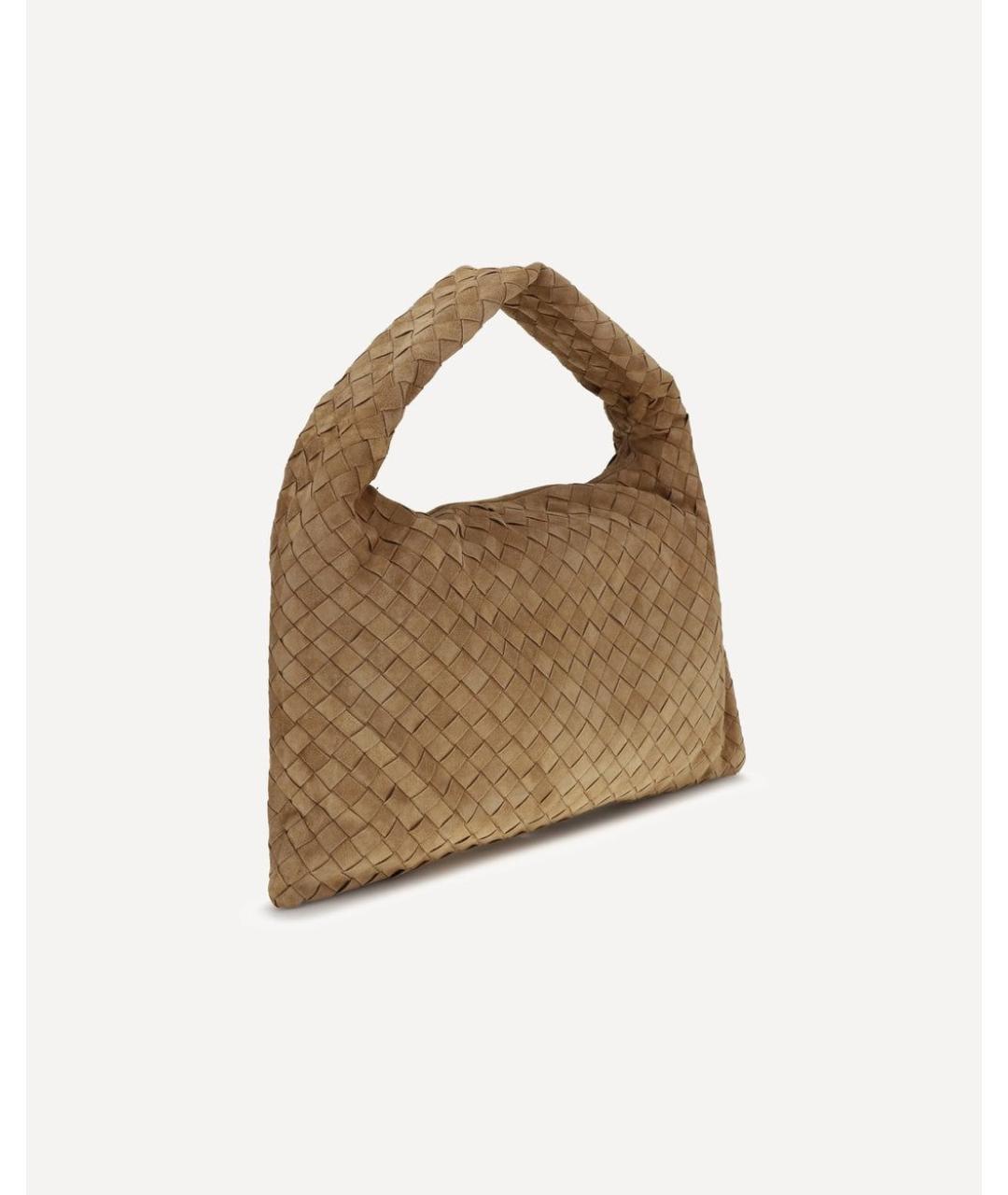 BOTTEGA VENETA Бежевая замшевая сумка через плечо, фото 2