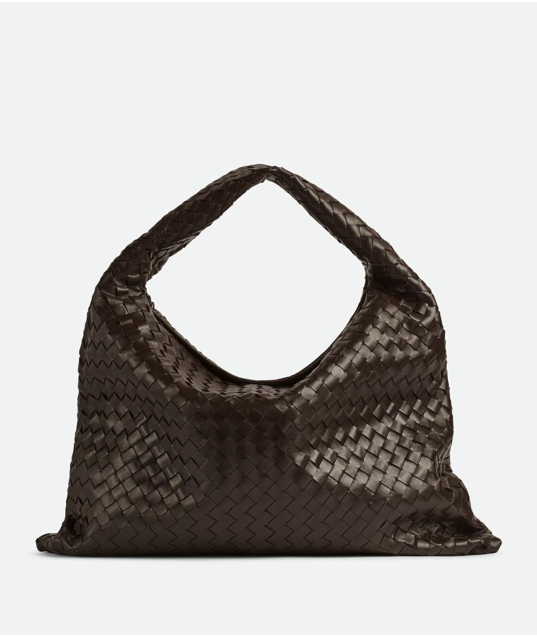 BOTTEGA VENETA Коричневая кожаная сумка через плечо, фото 5