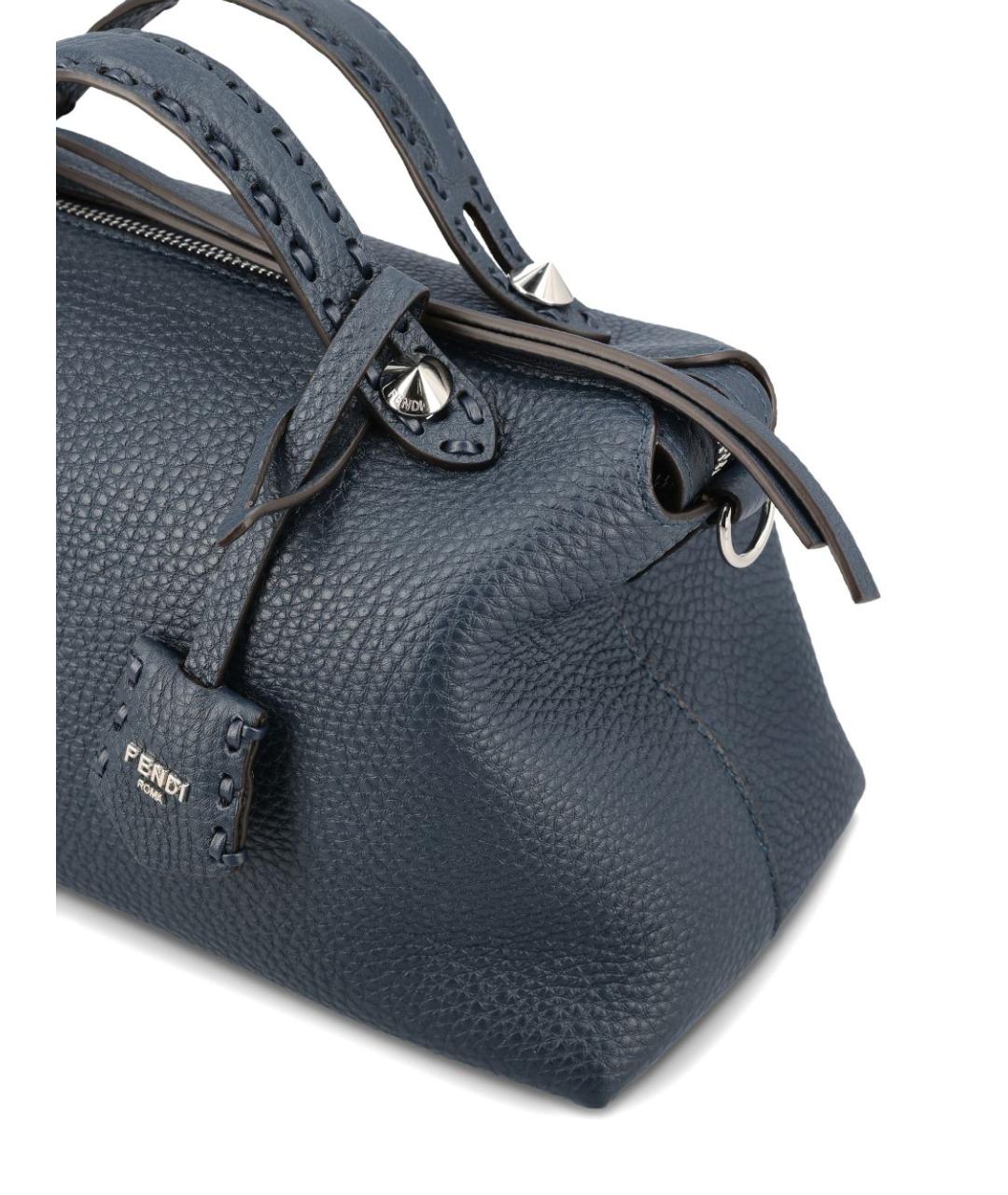 FENDI Голубая кожаная сумка через плечо, фото 2
