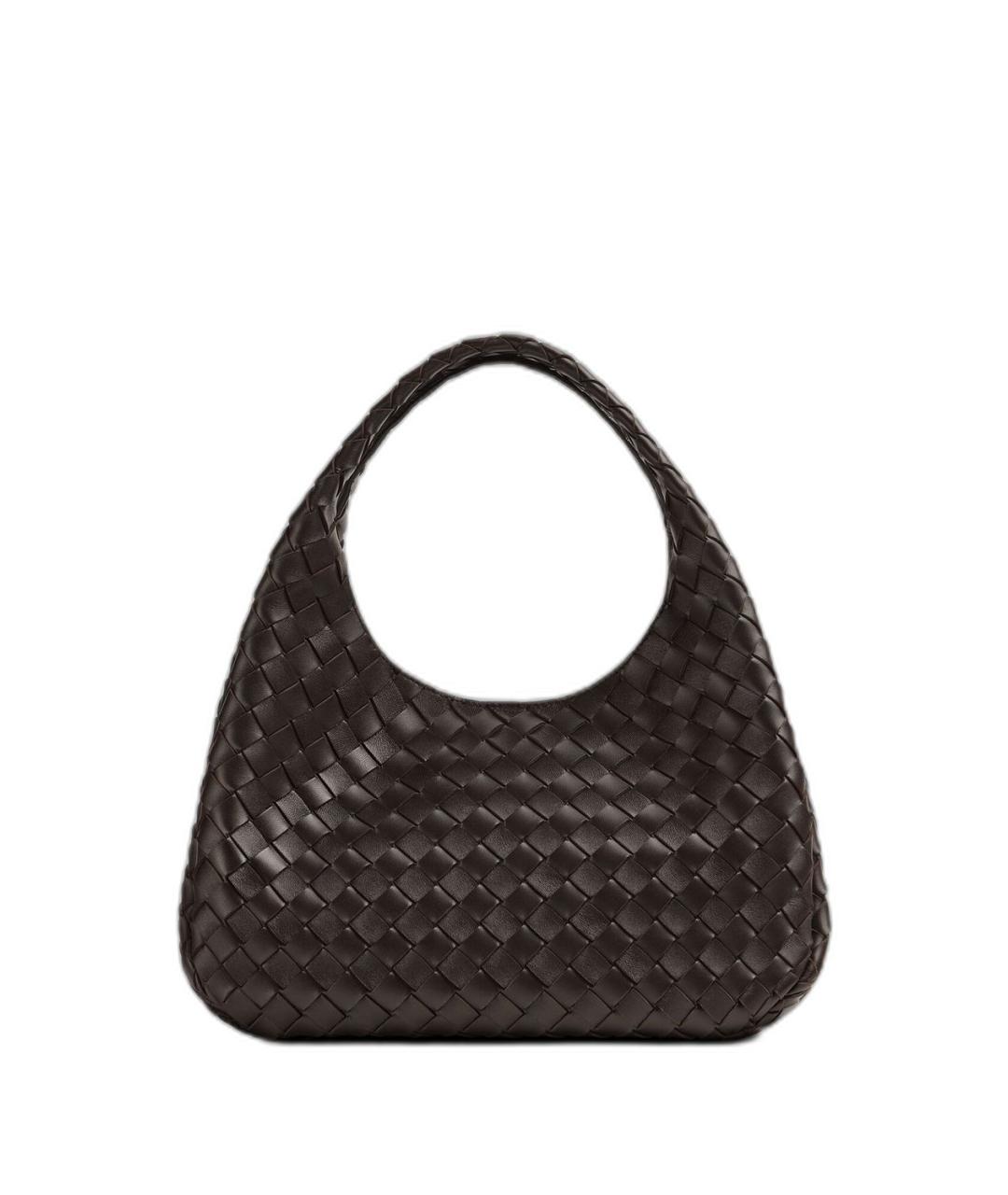 BOTTEGA VENETA Коричневая кожаная сумка через плечо, фото 1