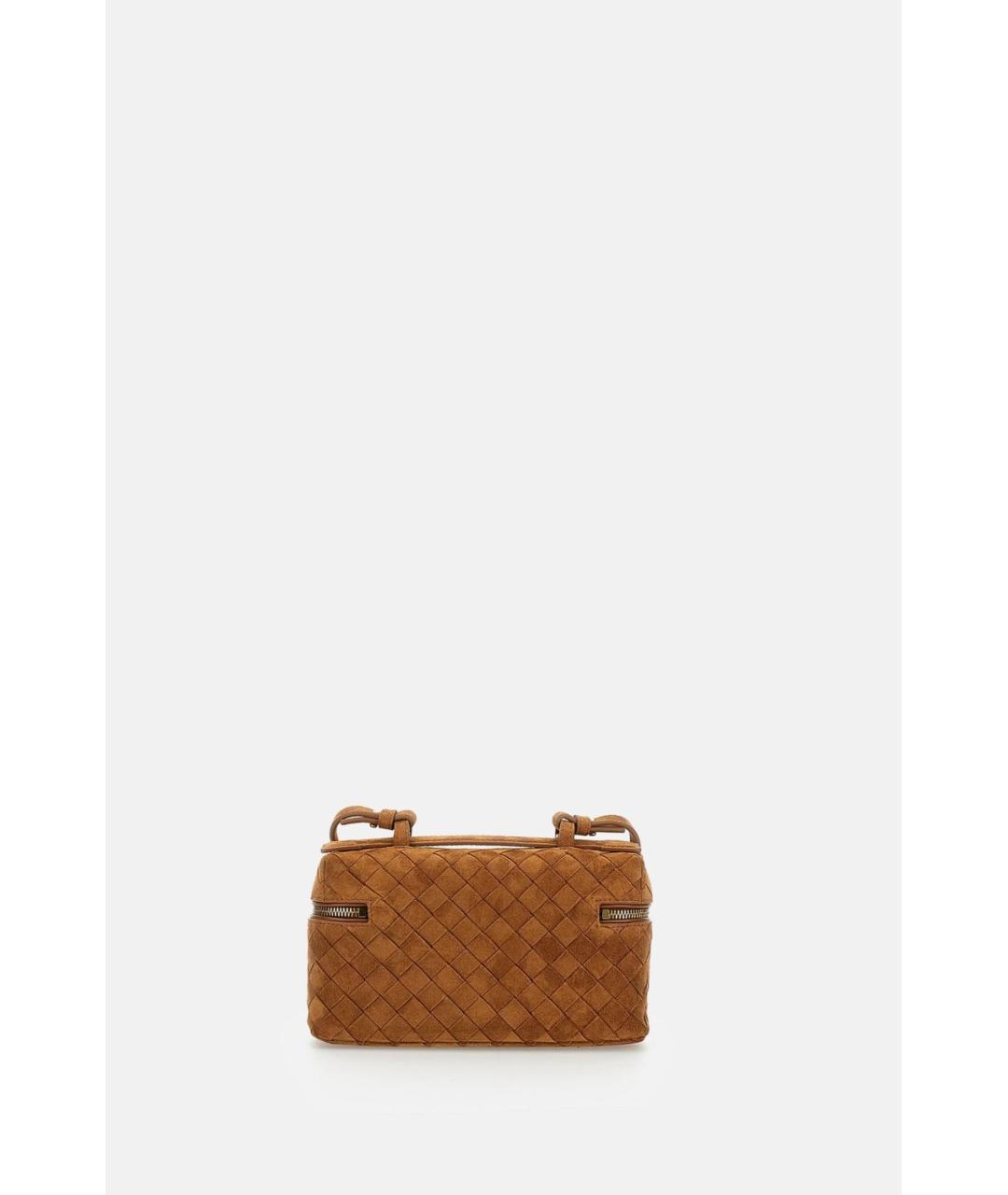 BOTTEGA VENETA Бежевая замшевая сумка через плечо, фото 3