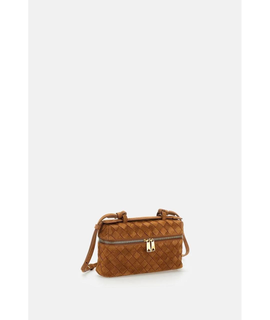 BOTTEGA VENETA Бежевая замшевая сумка через плечо, фото 2